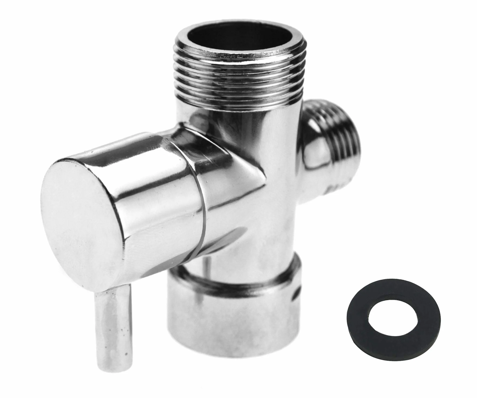 Create idea Valvola Deviatrice Cromata Per Bagno Adattatore A T Da 3/4" 1/2" BSP Per Termostato Miscelatore