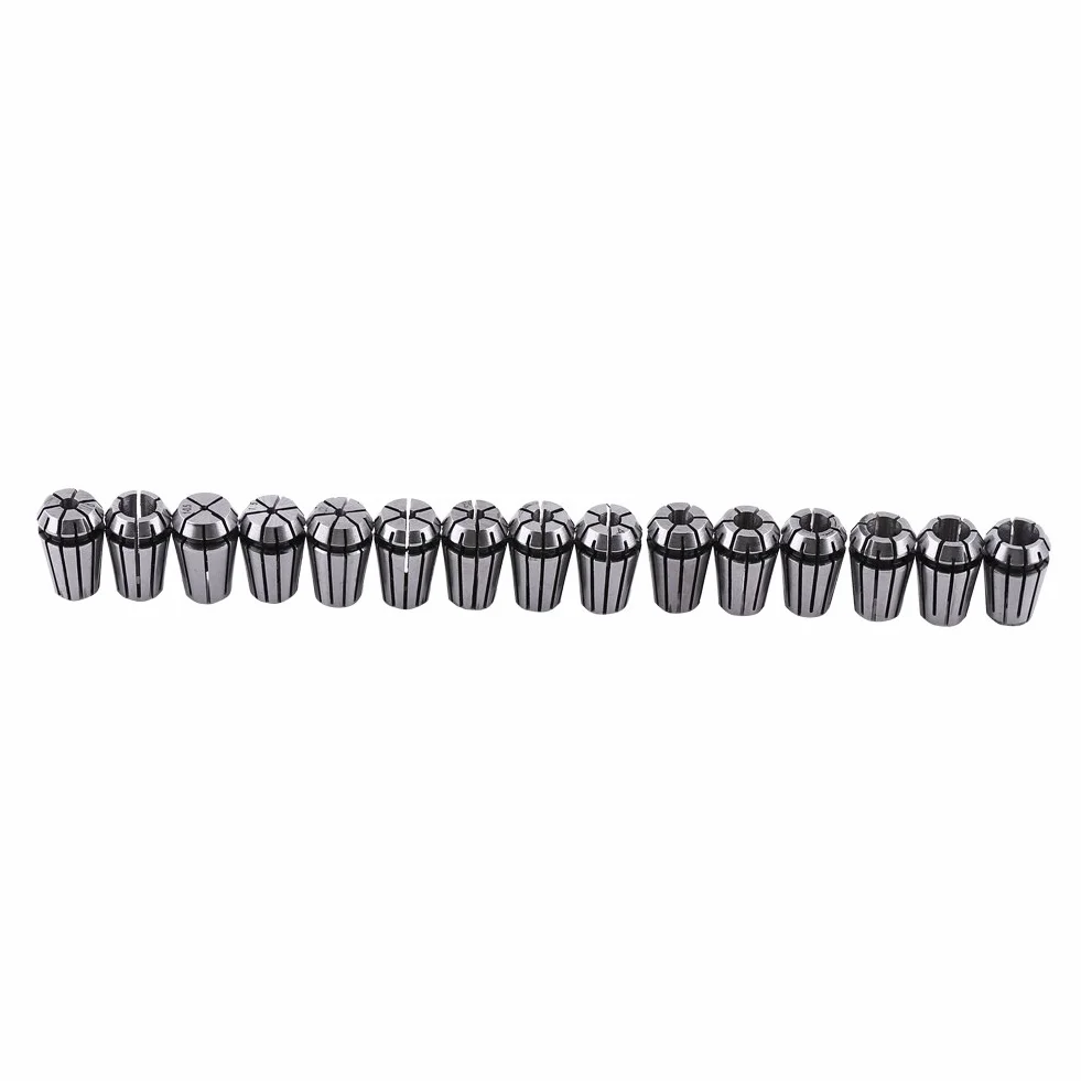 15 Pezzi ER11 Set di Pinze a Molla, Mandrino CNC Ad Alta Precisione ER-11 Pinza 1/8e 1/4 per Incisione per Macchine per Incidere CNC e Utensili per Tornio di Fresatura