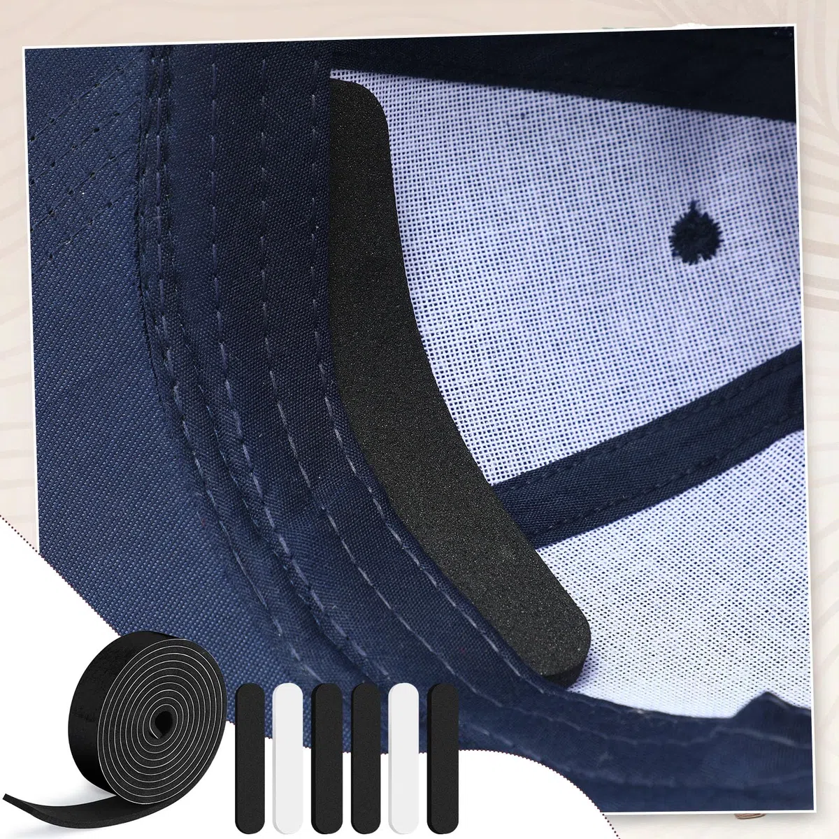 Outus 23 pezzi di nastro per cappelli riduttori di nastro adesivo in schiuma (colori tradizionali)