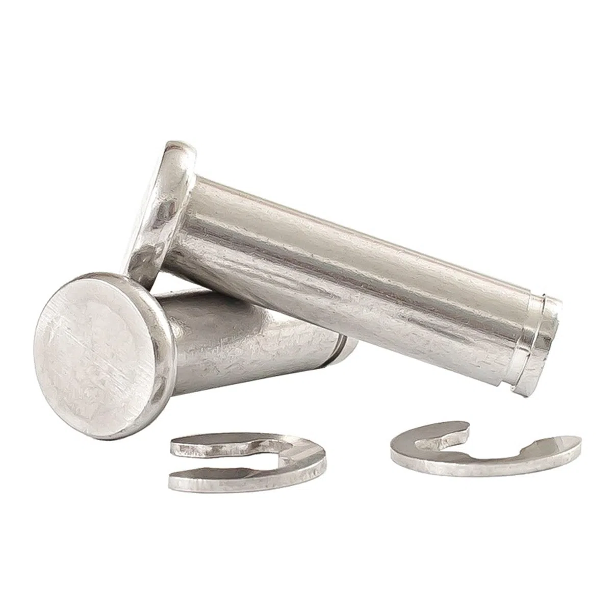 Testa Piatta in Acciaio Inossidabile M5 304 con Perno cilindrico di Posizionamento del Perno dell'anello Elastico con Perno scanalato(65mm)