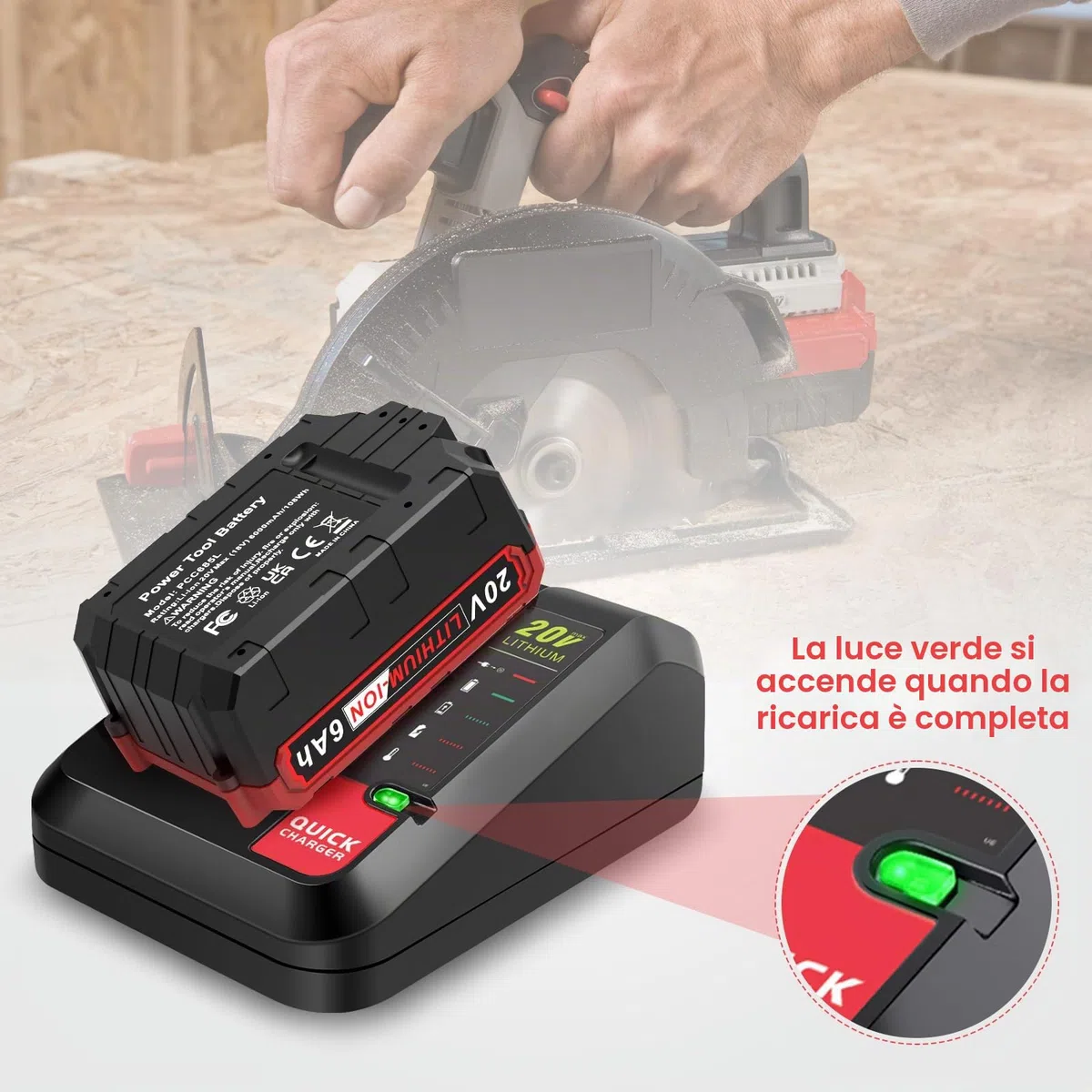 ASUNCELL Caricabatterie Li-ION 2 A Compatibile con Batterie al Litio Black & Decker, Caricabatterie Rapido 18V utilizzabile per Black+Decker LBXR20, LBXR20-OPE, LB20, LBX20, LBX4020, LB2X4020,
