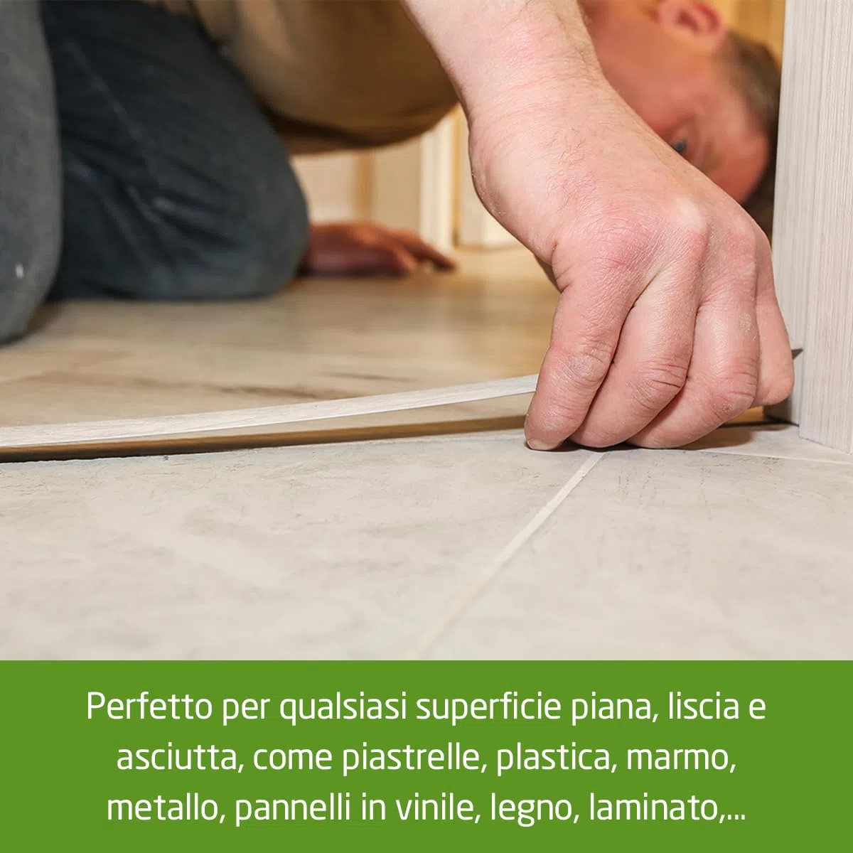 Amig - Scossalina a pavimento | 820 mm x 4 mm x 0,5 mm | Colore: Ciliegio | Adesivo | Striscia di transizione | Profilo di giunzione per pavimenti, parquet e decking | Per pavimenti in legno
