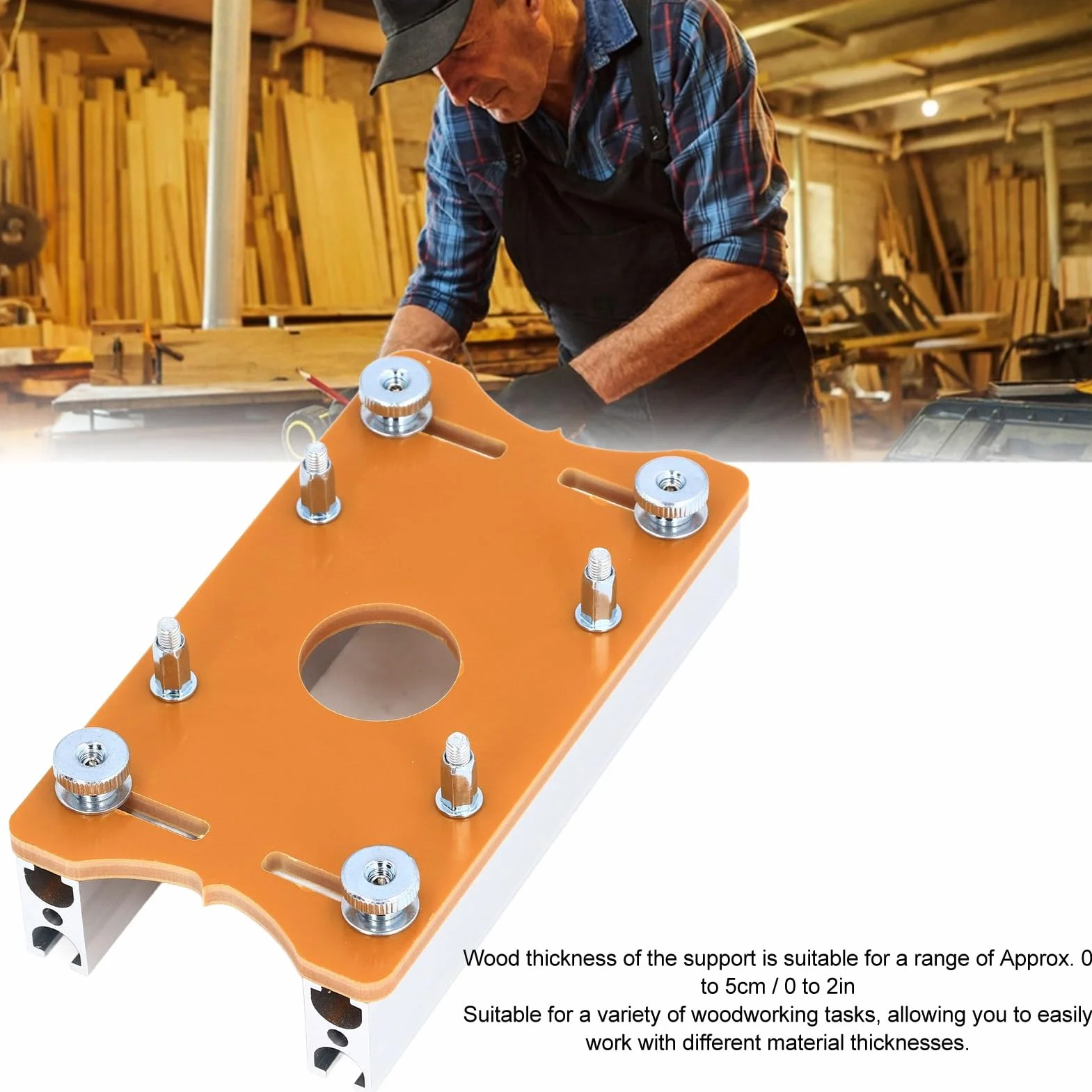 Piastra di Inserimento per Tavolo per Fresatrice per Legno, Piastra di Base per Fresatrice per Legno Piastra per Scanalatura del Router Piastra di Posizionamento per Scanalatura