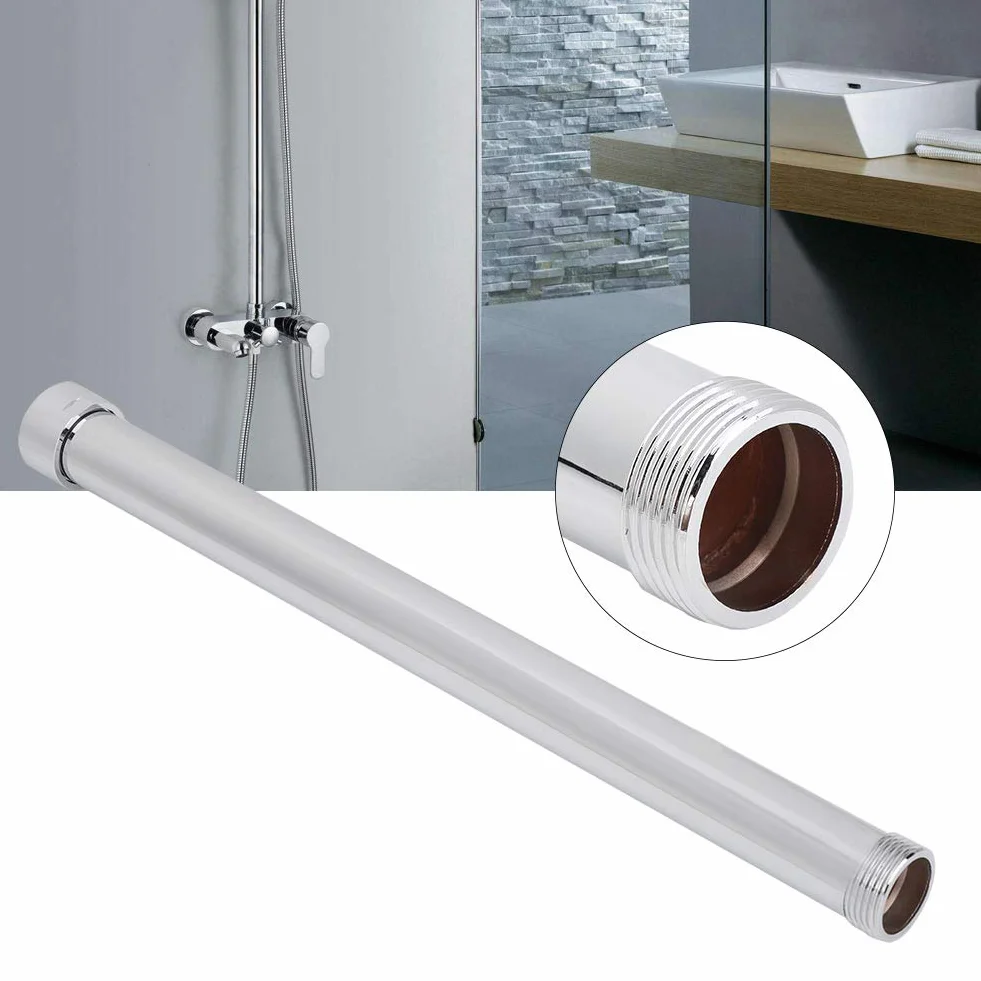 Tubo doccia, tubo di prolunga doccia con filettatura interna da 3/4 pollici e resistente all'usura per supporto doccia da bagno