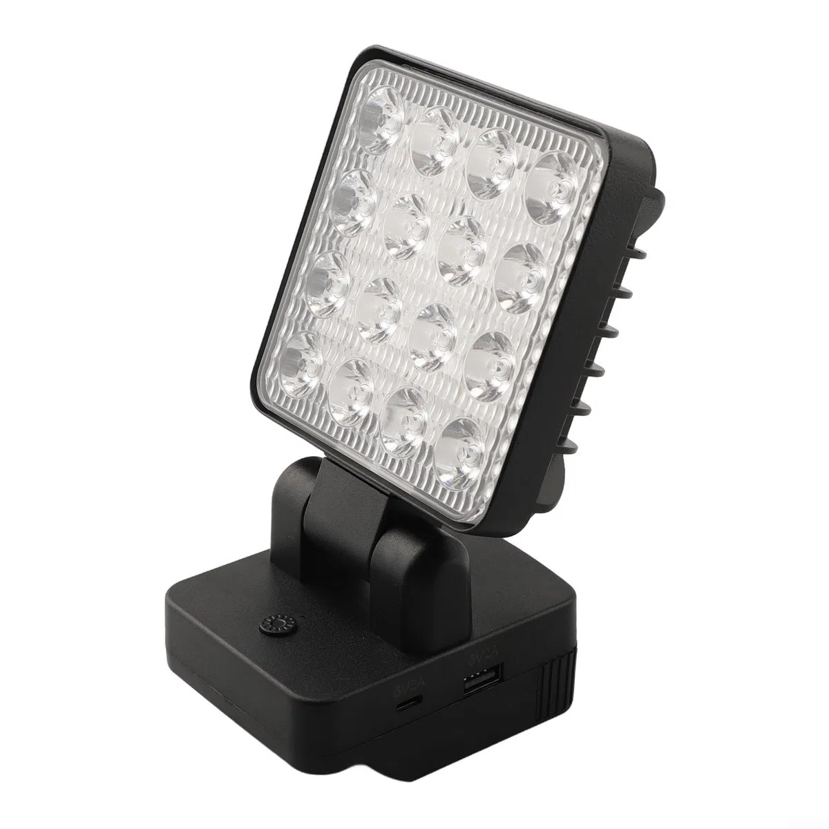 Lampada da lavoro portatile per Metabo 18 V batteria BS18 SB18 per serie LT 1200-1500 lumen lampada LED 90 gradi curva 330 gancio di rotazione rosso nero 17,5 cm corpo in plastica