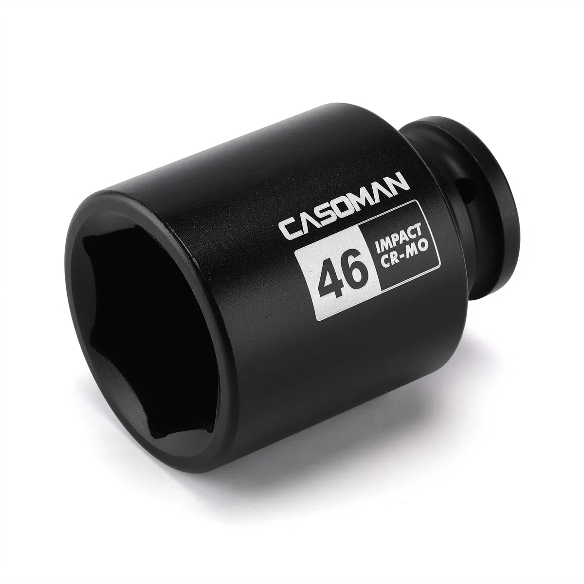 CASOMAN Bussola a impatto da 3/4", 46 mm, metrica, a 6 punti, CR-MO, finitura fosfato nero