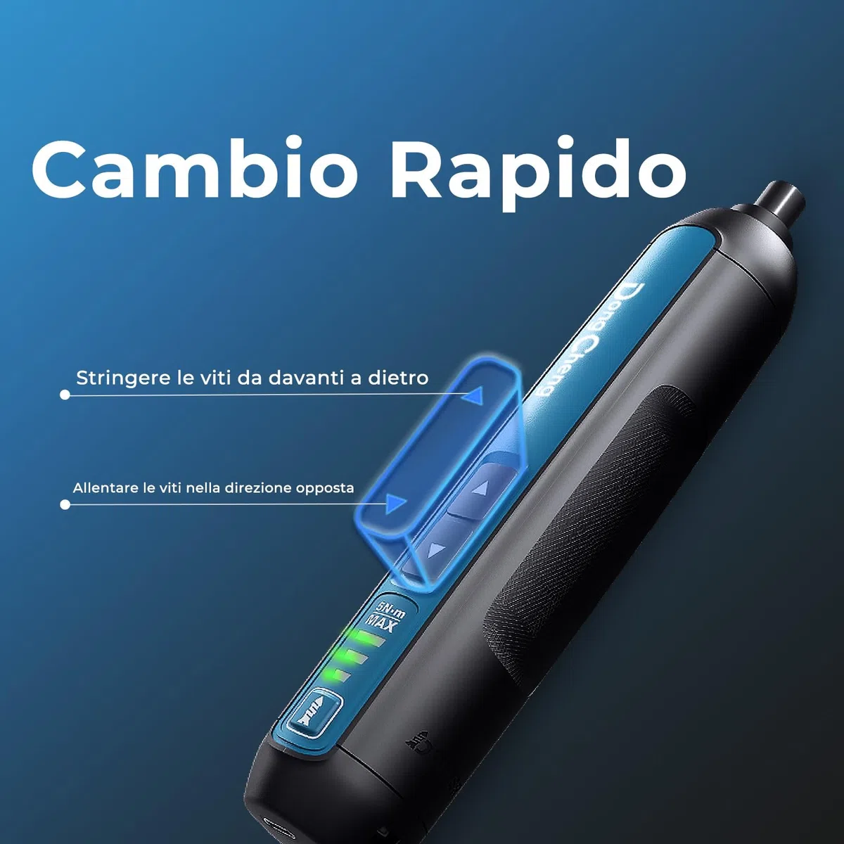 DongCheng Mini avvitatore a batteria, 4 V, batteria agli ioni di litio da 2000 mAh, 3 coppie, max. 5 Nm, luce LED, 8 pezzi, punte in acciaio S2, ideali per fai da te e riparazioni