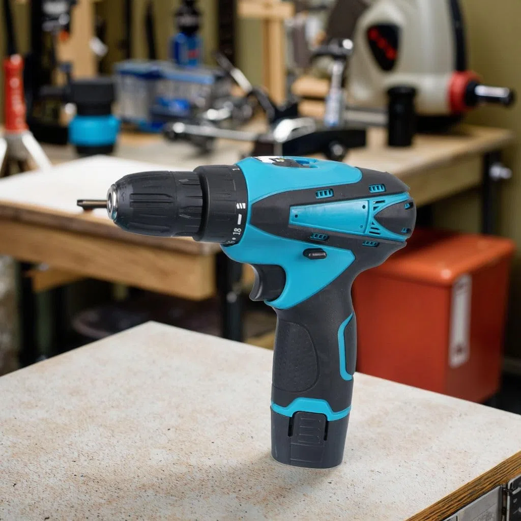 Avvitatore Trapano a Batteria 12V Ricaricabile con 2 Batterie, Mandrino Autoserrante 10 mm, Set Accessori e Valigetta – Ideale per Fai da Te e Casa
