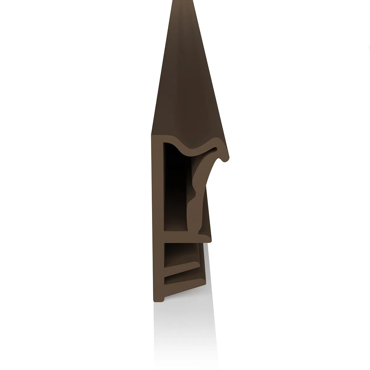 Guarnizione per finestre, guarnizione per battente, larghezza scanalatura - 5mm / battente - 12 mm in TPE, guarnizione per finestre in legno di alta qualità (marrone 10 m)