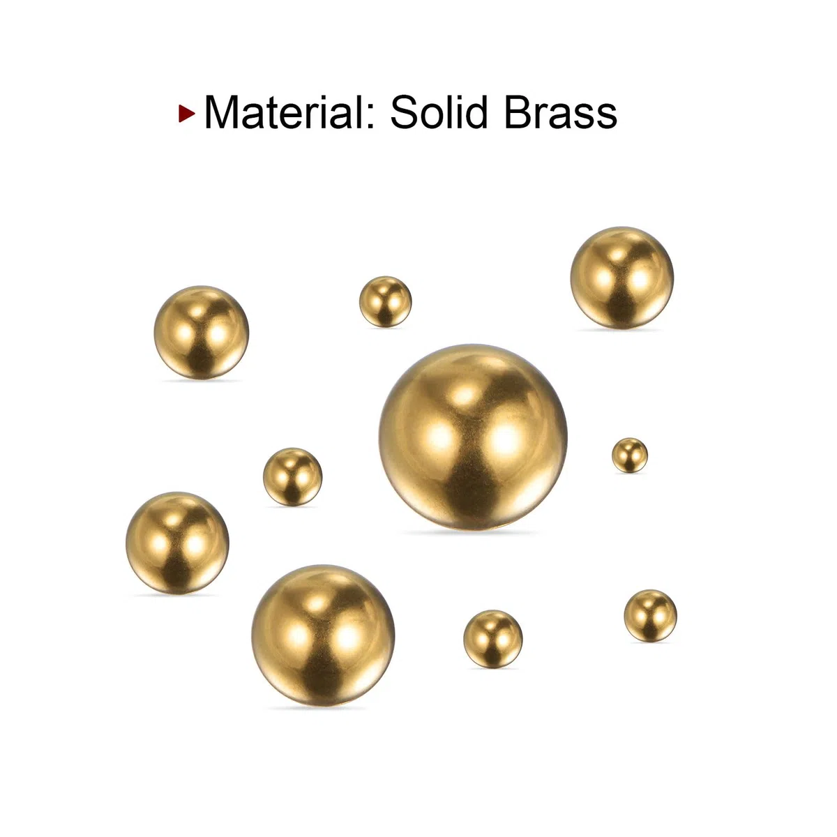 QUARKZMAN 2pz 25mm Precisione Solido Ottone Cuscinetti Sfera per Cuscinetti Valvole Decorazione