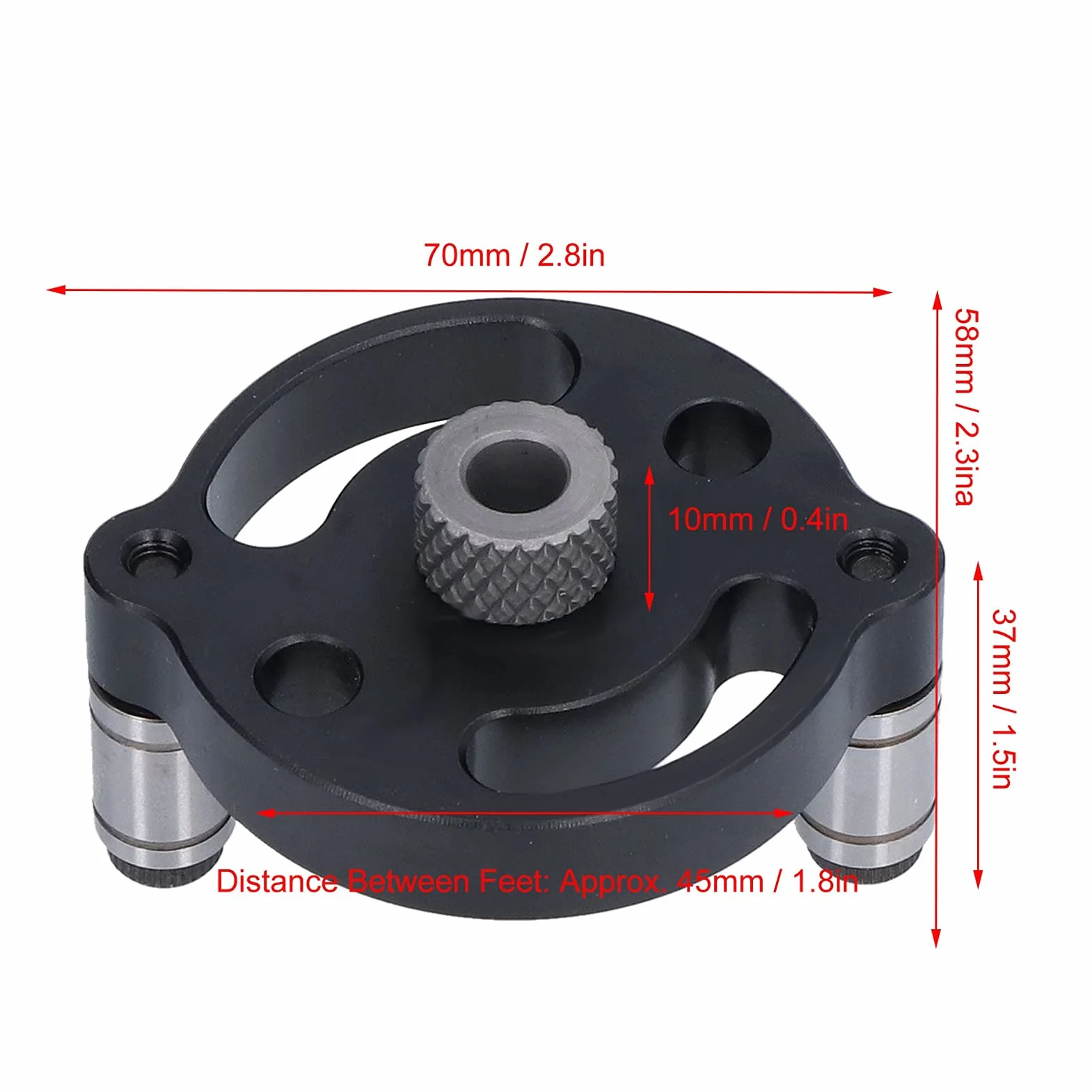 Localizzatore di Perforazione Cr12 con 8 Boccole di Perforazione 3/4/5/6/7/8/9/10 mm, Dima di Perforazione Verticale con Boccole Guida