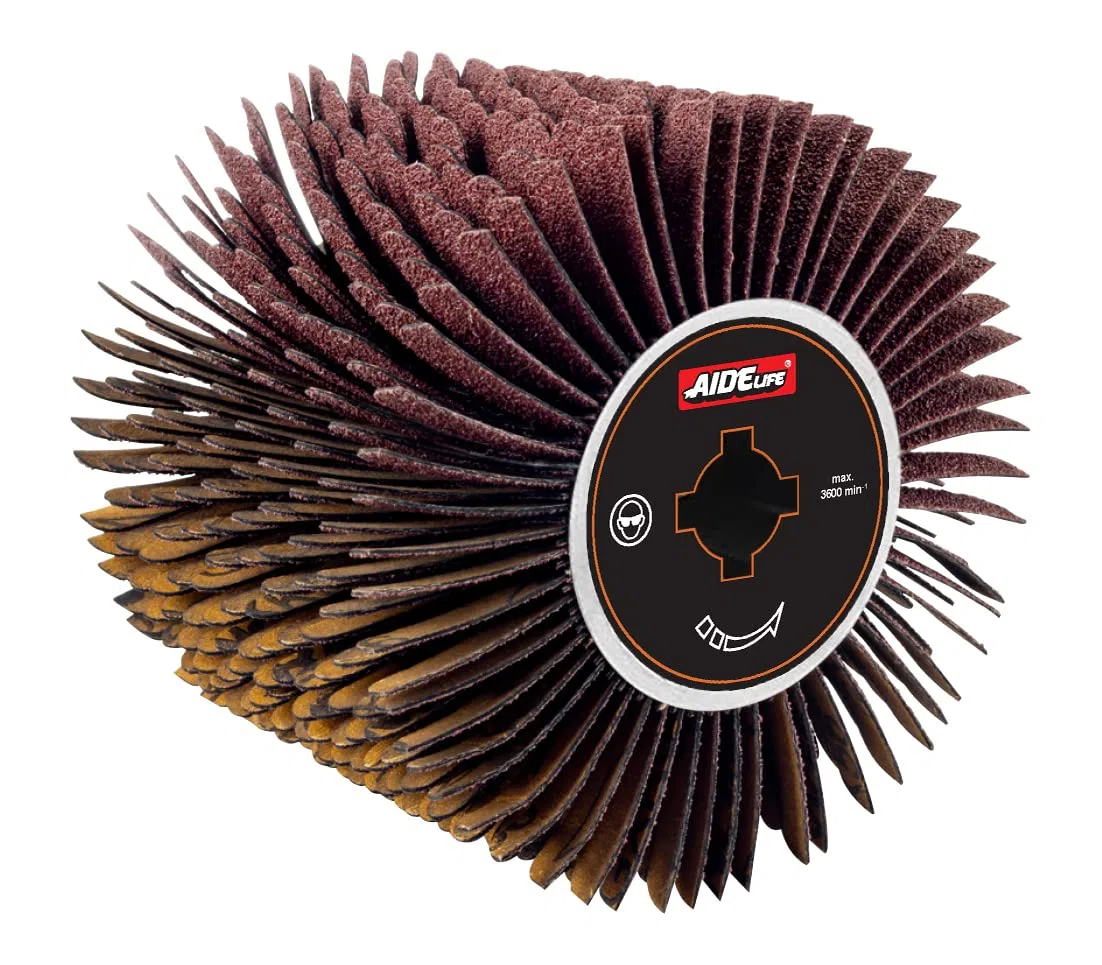 Aidelife Tamburo spazzola abrasivo per rettificatrice Rinnovatore Ø120x100, per superfici piane, irregolari e curve in legno e metallo
