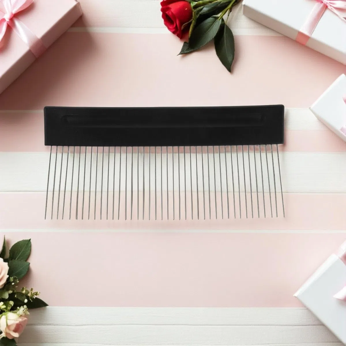 SHINEOFI Strumento di pittura a texture in acciaio inossidabile grande formato – pettine artistico fai da te per intonaco strutturato e decorazione da parete – raschietto per effetti grana e finiture