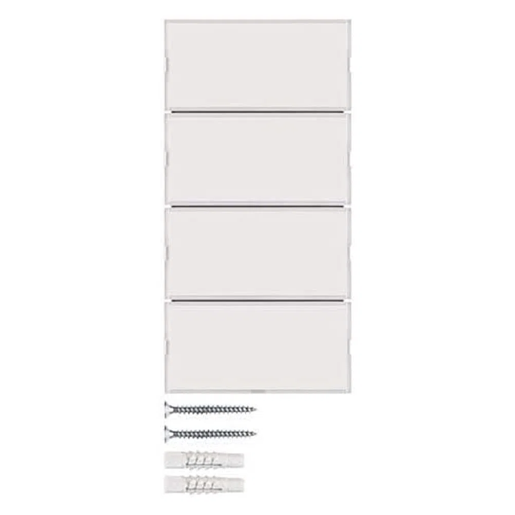 Teclado KNX 4 fases, series berker S.1/ B.3/ B.7 de hager, blanco/blanco polar