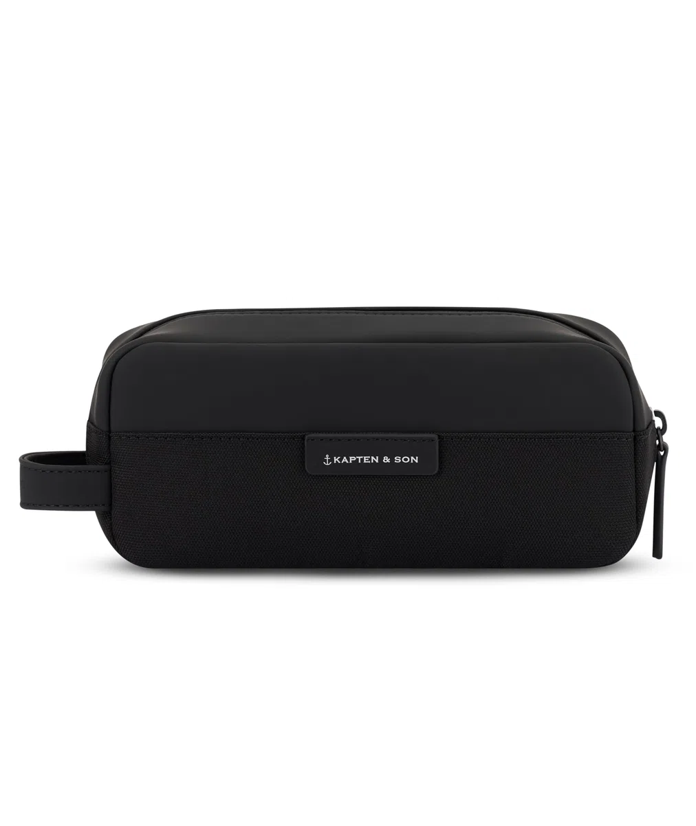 Kapten & Son Bergen Accessory Case 1L | Beauty Case Uomo & Donna nero | Ideale come Borsa Cosmetica da Viaggio & Porta Cavi Organizer | Astuccio, Trousse & Pochette Trucchi