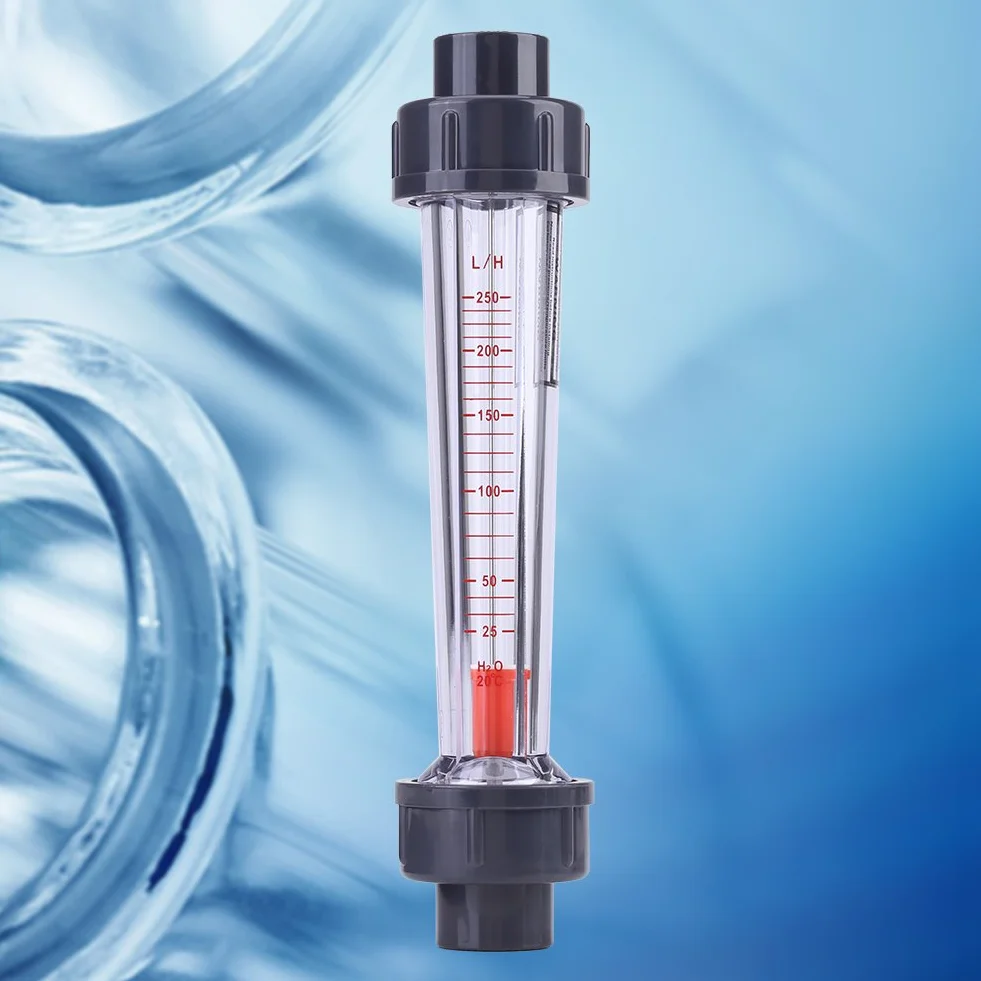 Misuratore di portata d'acqua, tipo di tubo 25-250L / H Flussimetro istantaneo in plastica per Etroleum, industria leggera, alimenti, protezione ambientale
