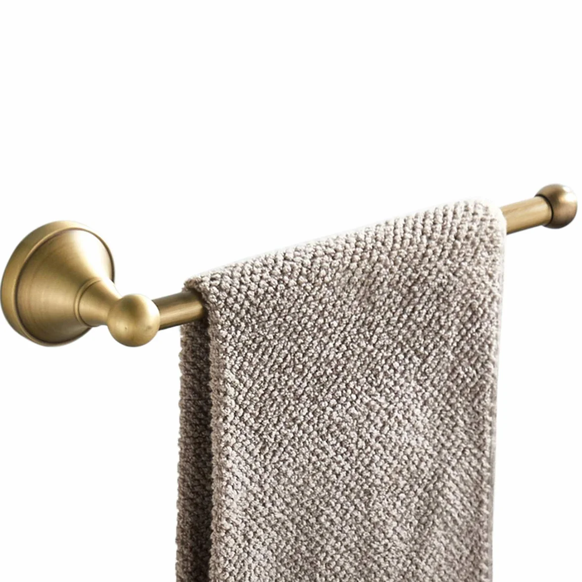 Flybath Anello Asciugamano Anelli Portasciugamani Ottone Antico Anelli di Asciugamano Bagno Porta Asciugamani Montaggio a Parete, Bronzo Spazzolato