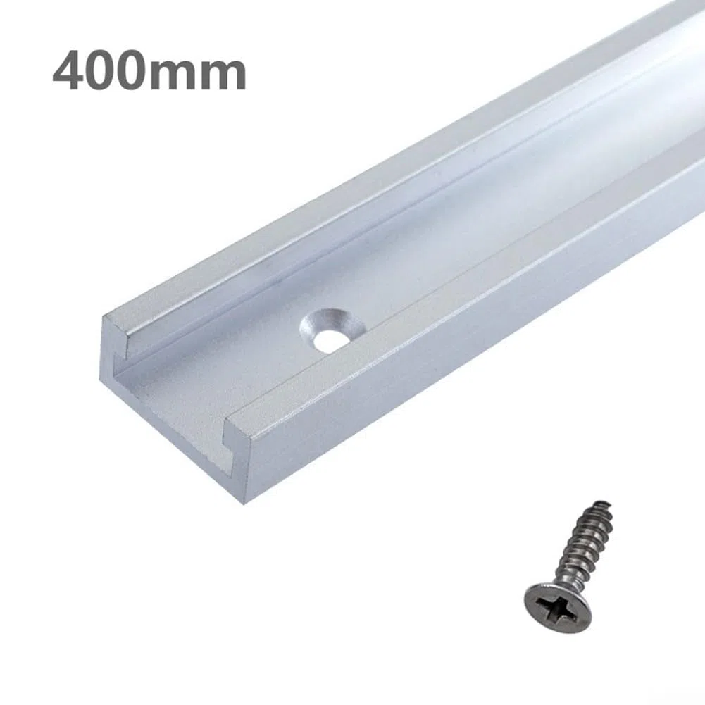T-Track, binario a T con 30 tipi di scanalature, guida per la lavorazione del legno, binario in lega di alluminio, banco per la lavorazione del legno, fresa a T, strumento per da tavolo (400 mm)