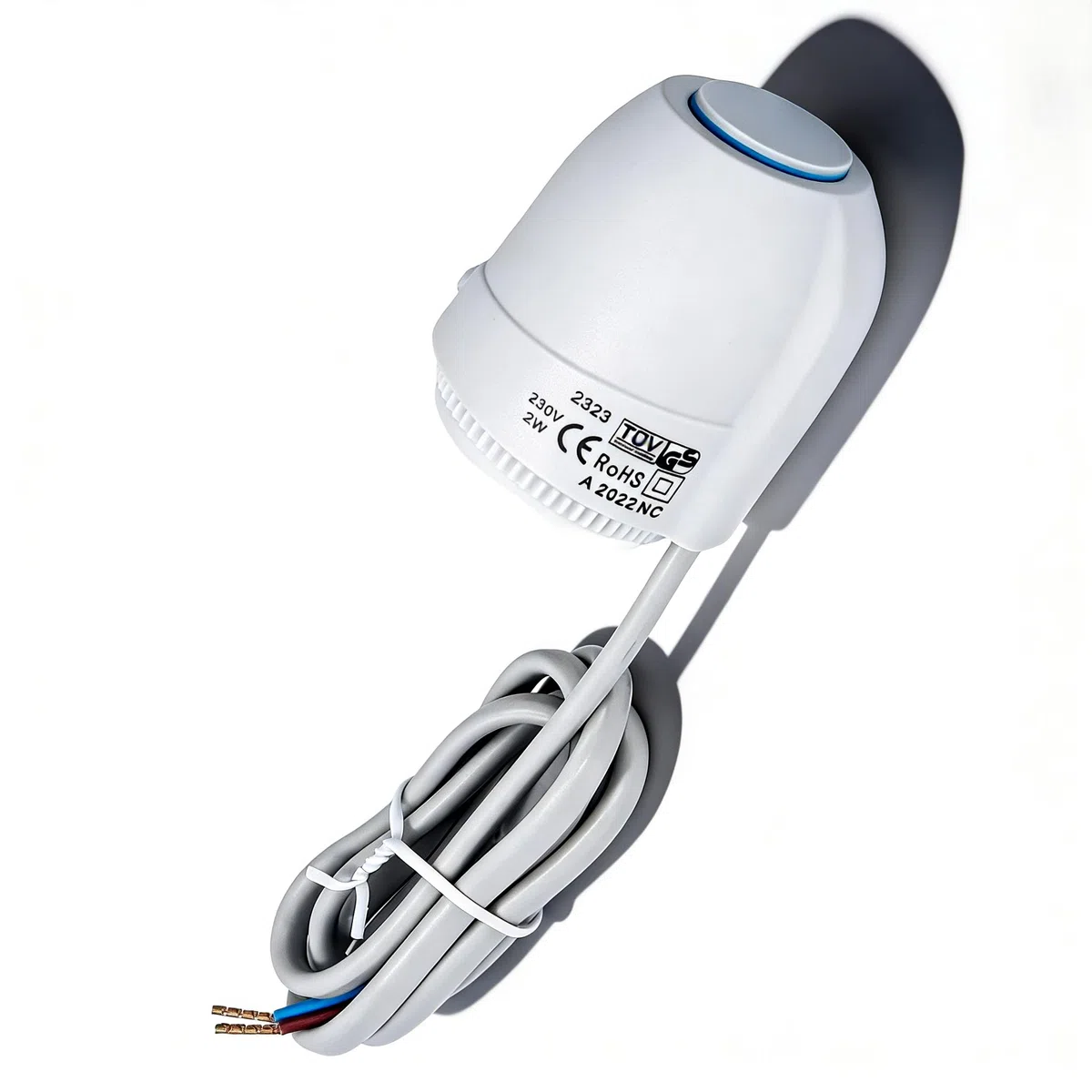 Attuatore elettrotermico Buderus, attuatore elettrotermico normalmente chiuso, valvola termostatica impermeabile per riscaldamento a pavimento 230V AC IP54, adatto per impianti di riscaldamento