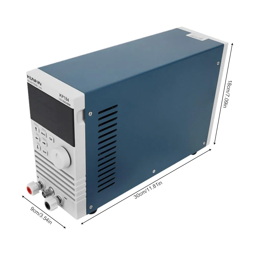 DC KP184 Tester di Carico Elettronico 400 W - Singolo Canale, 4 Modalità CC/CV/CW/CR, Programmabile, Schermo LCD