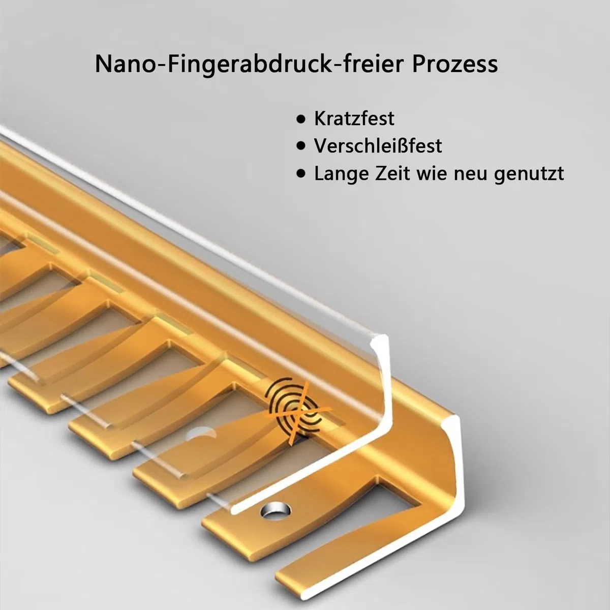 Profilo Bordatura L In Alluminio Anodizzato Per Scale - 135cm, 2 Pezzi, Finitura Elegante E Sicura Per Pavimenti Laminati, Accessori Per Scale, Nastri Di Finitura In Metallo(Silver,H:12.5MM)