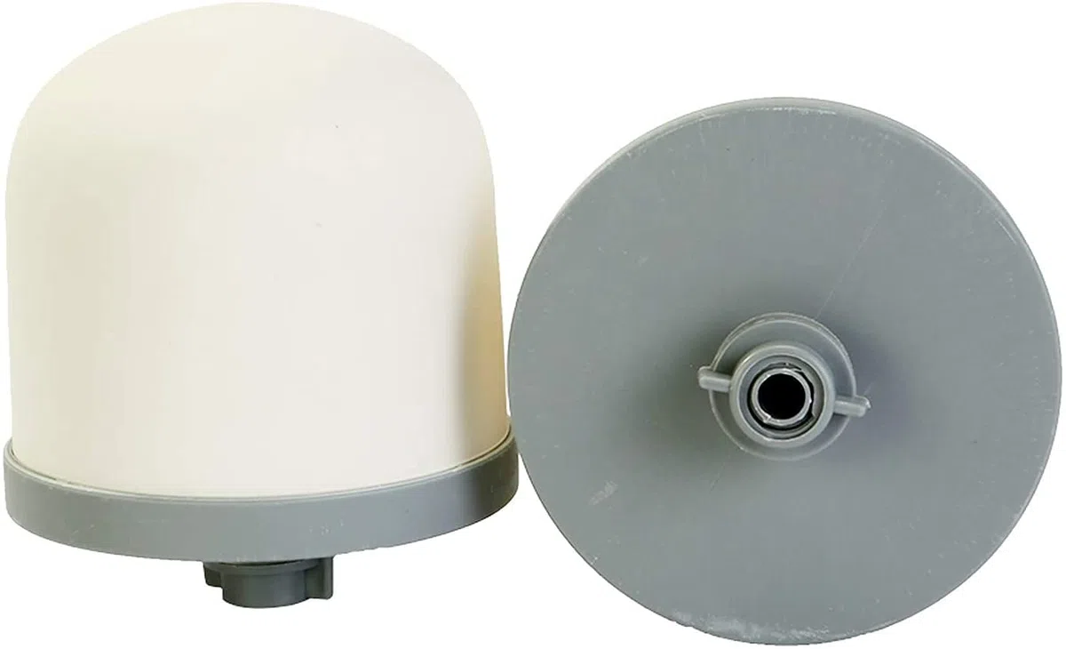 Huining - Filtro dell'acqua a cupola in ceramica, pre-filtrazione Zen, filtro di ricambio da 0,15 a 0,5 micron, per sistema di filtrazione a secchio d'acqua domestico 2PCS (filter 2pcs)