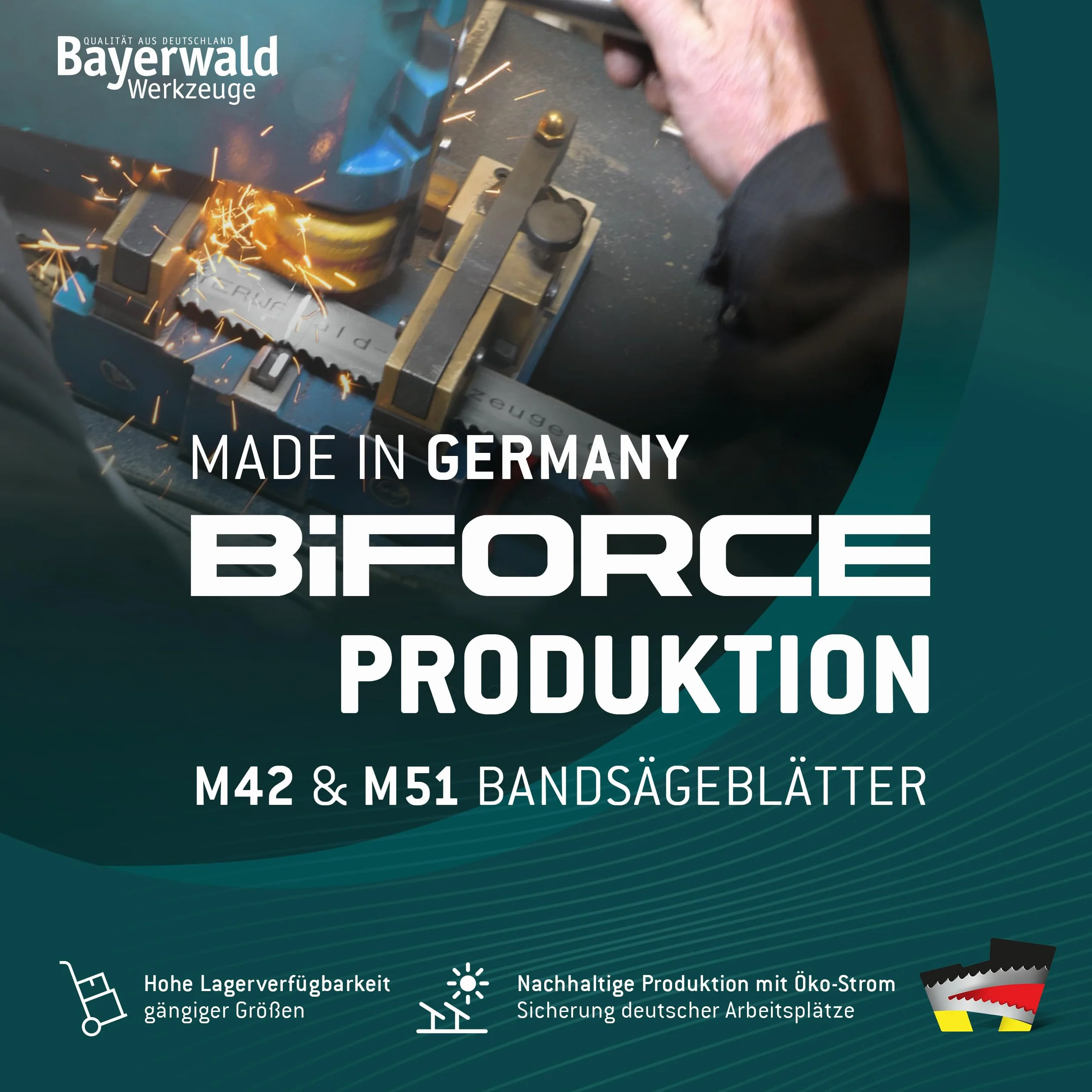 Bayerwald Werkzeuge - Lama per sega a nastro per metallo, 733 x 13 x 0,5 x 14, 18 ZpZ, M42, in acciaio e metalli non ferrosi