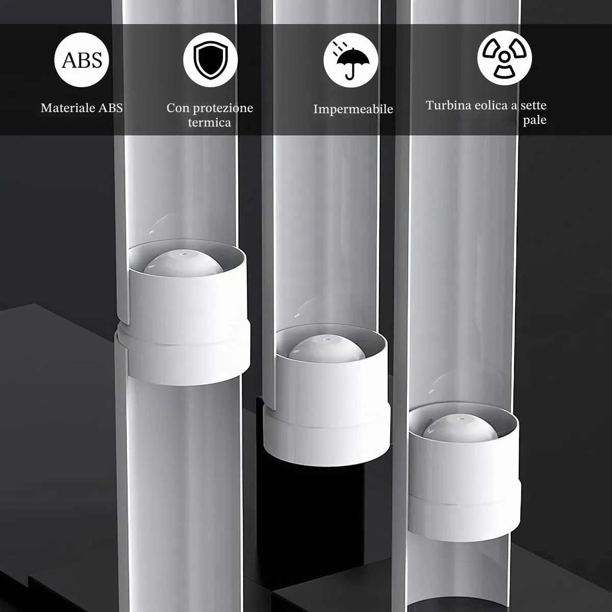 TNSLAND Ventilatore a canale 100 mm in linea, 107 m³/h, di alta qualità, silenzioso, scarico fumo, Ventola Estrazione Aria, 100 mm, per bagno, WC, cucina, serra, garage