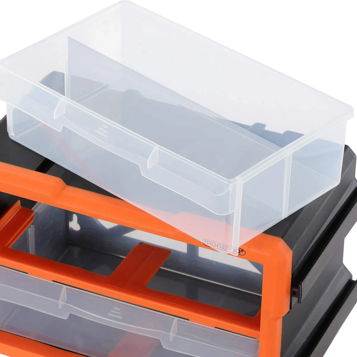 Monzana Box Portaminuterie Organizer espandibile 4 scomparti Contenitore Minuterie Utensili Officina