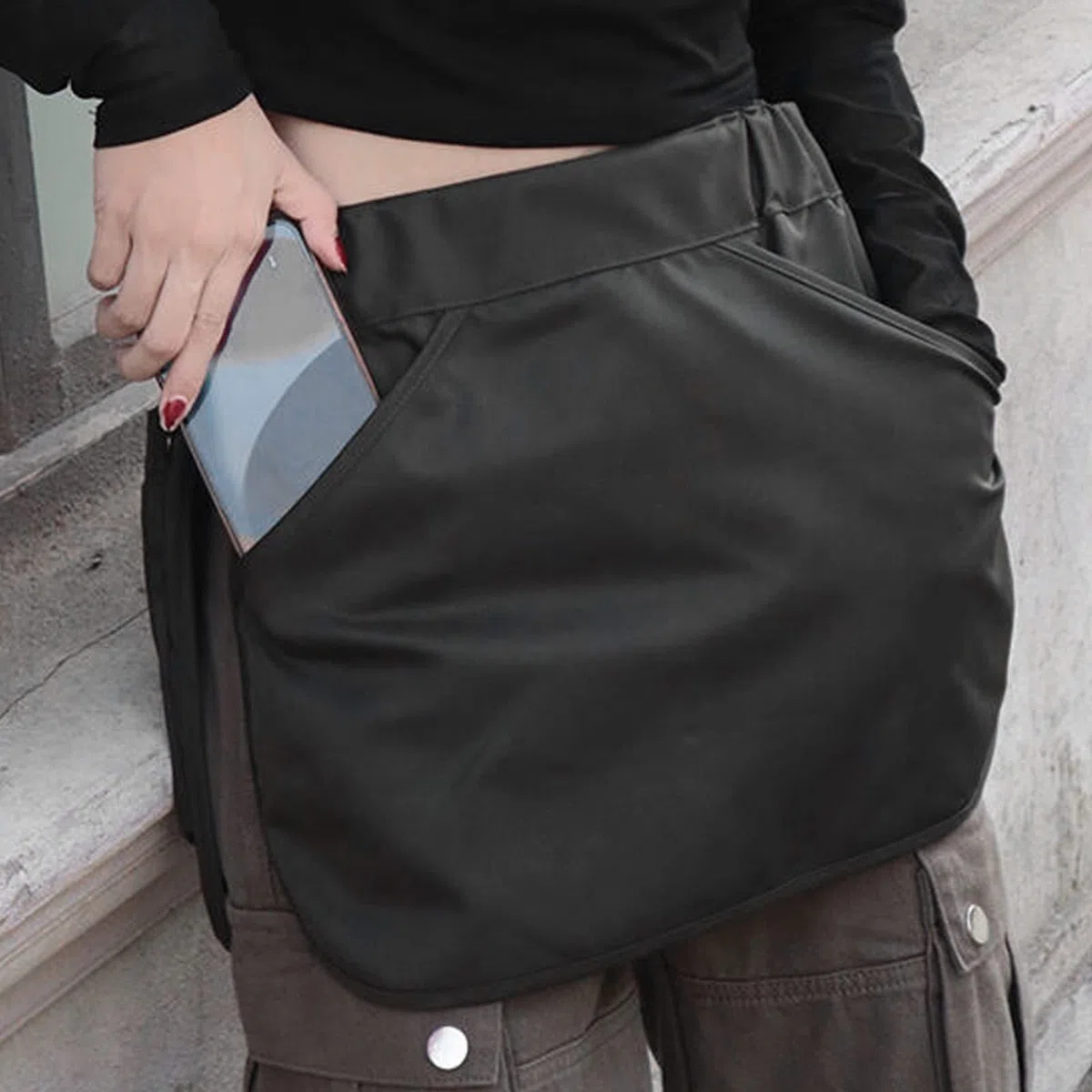 Borsa a grembiule in vita, con cintura in vita per attrezzi a più tasche con chiusura a zip, cintura multiuso regolabile per giardinaggio, escursioni e attività all’aperto