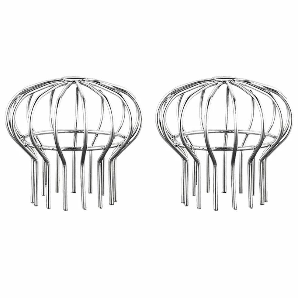 Coperture di scarico per grondaie, 2 filtri in acciaio inox, protezione per foglie, muschio, fango, detriti (adatti per fori di diametro 110 mm)