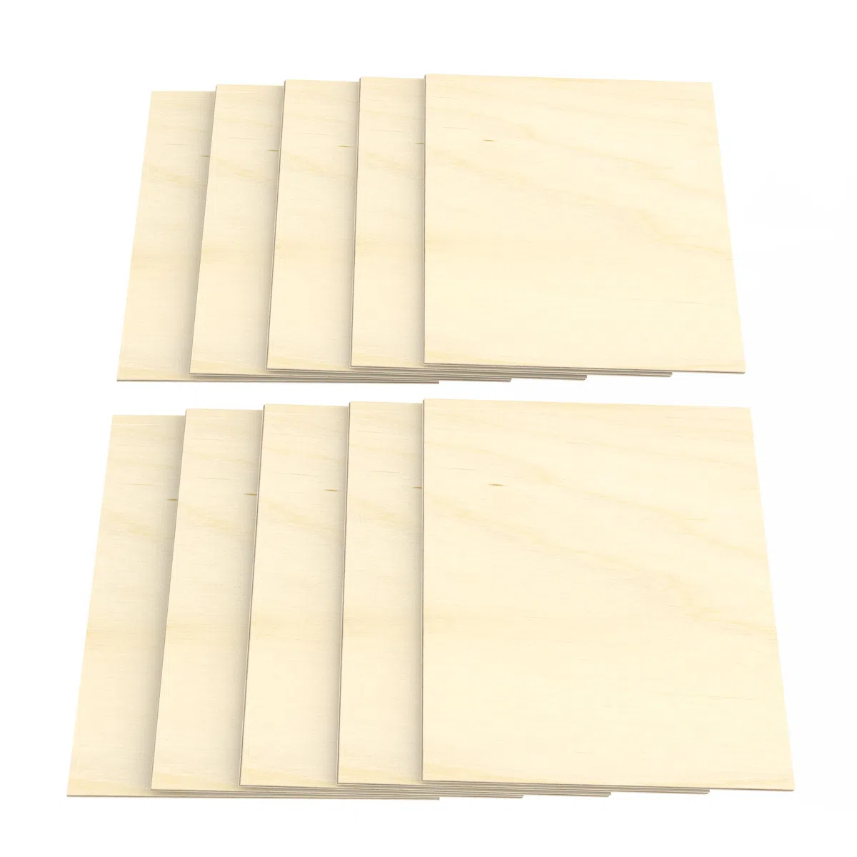 AUPROTEC 10x A3 Foglio Compensato 5mm Pannelli Multistrati di Betulla (297 mm x 420 mm) per bricolage e lavori a traforo legno di qualità professionale BB/BB