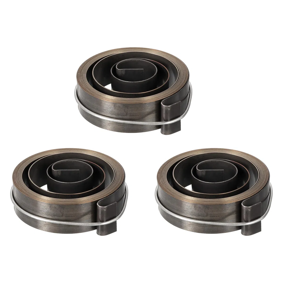 QUARKZMAN Molla per Pressa Trapano Molla Ritorno Mandrino Pressa Trapano Montaggio a Spirale Acciaio per Molle Finitura Nera Chimica Lunghezza Espansa 1800 mm 64 x 19 x 0,7 mm 3pz