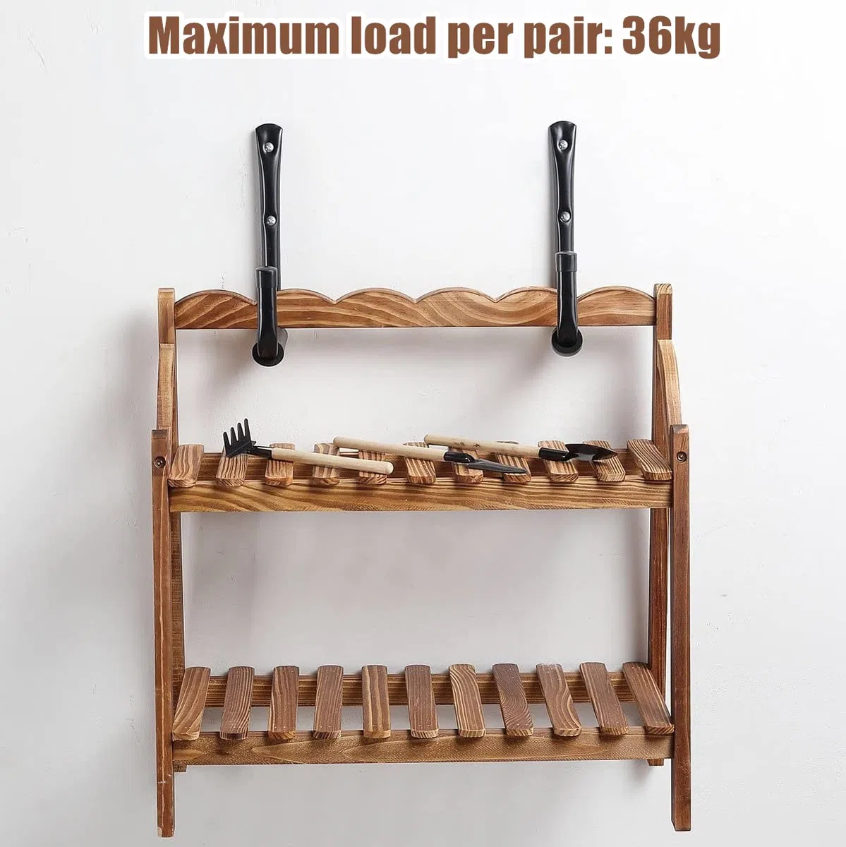 KAHEIGN 6 Pezzi Ganci per Garage per Impieghi Gravosi, 15CM Ganci Portaoggetti in Acciaio Appendiabiti da Parete Organizzatore di Scale con Schiuma EVA per Garage Giardino Scaletta Sedia Tubo Bici