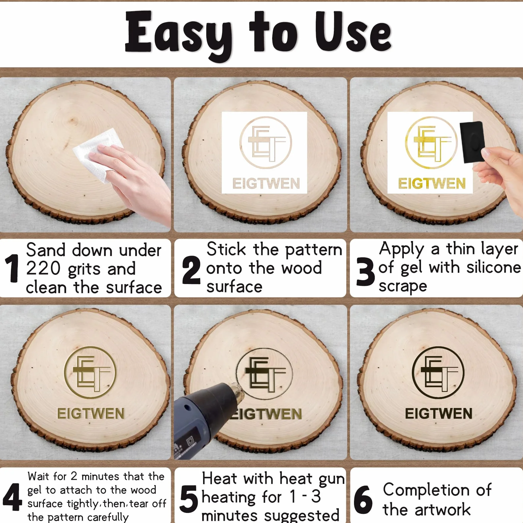 150g gel bruciante in legno, caldo attivato Marker Paste per Wood Burn Paste, creazione di arte magica in pochi minuti, utilizzato per il disegno, arti fai da te