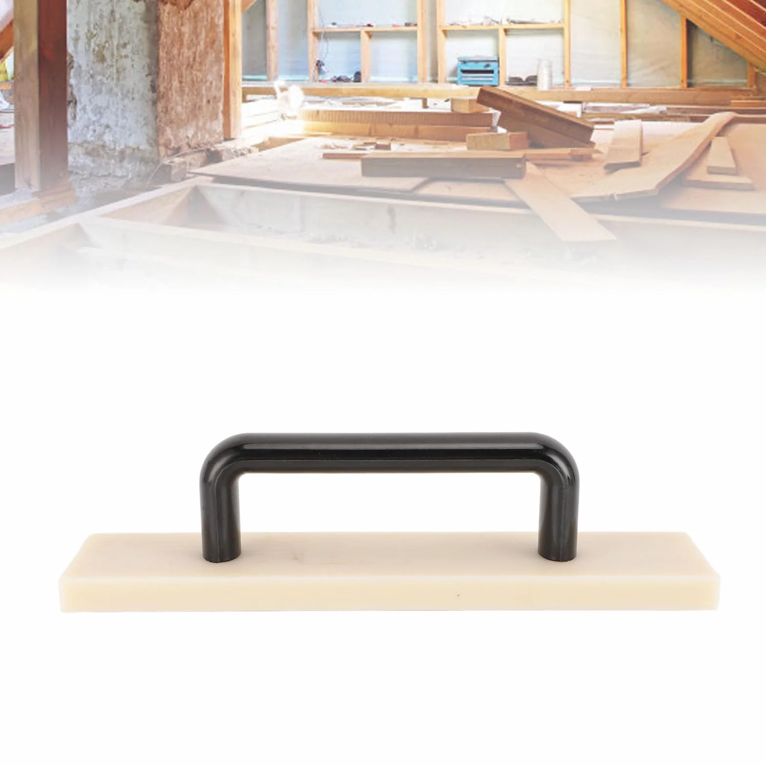 Blocco di Tappatura, Strumento di Pavimentazione in Nylon con Manico per Legno Duro, Laminato, LVP, LVT, Strumento di Installazione di Pavimenti Professionali (26,5 Centimetri)