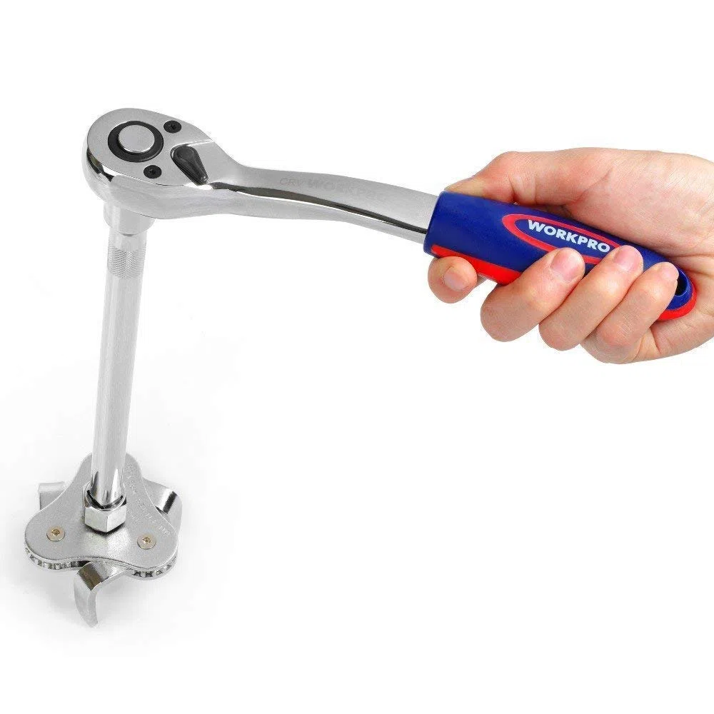 WORKPRO Set di 123 Chiavi a Bussola, Chiavi a Cricchetto 1/2", 1/4", 3/8", Set Chiavi a Tubo in Cromo Vanadio, Kit di Attrezzi Meccanici per Auto