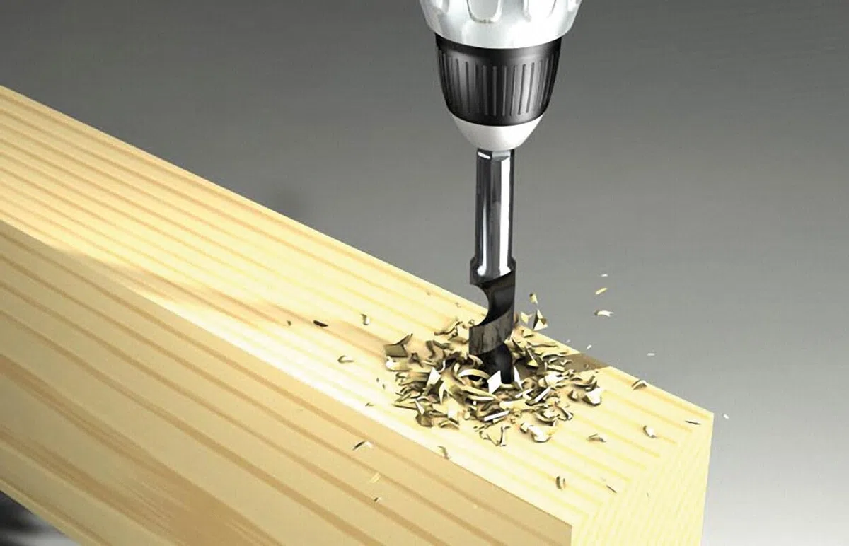 Fischer Set 6 Punte Trapano D-WL PL tipo Lewis in Acciaio per Legno, Diametro 10-12-14-16-18-20mm, Lunghezza 460mm, Attacco Esagonale, per Massiccio, Lamellare 551426