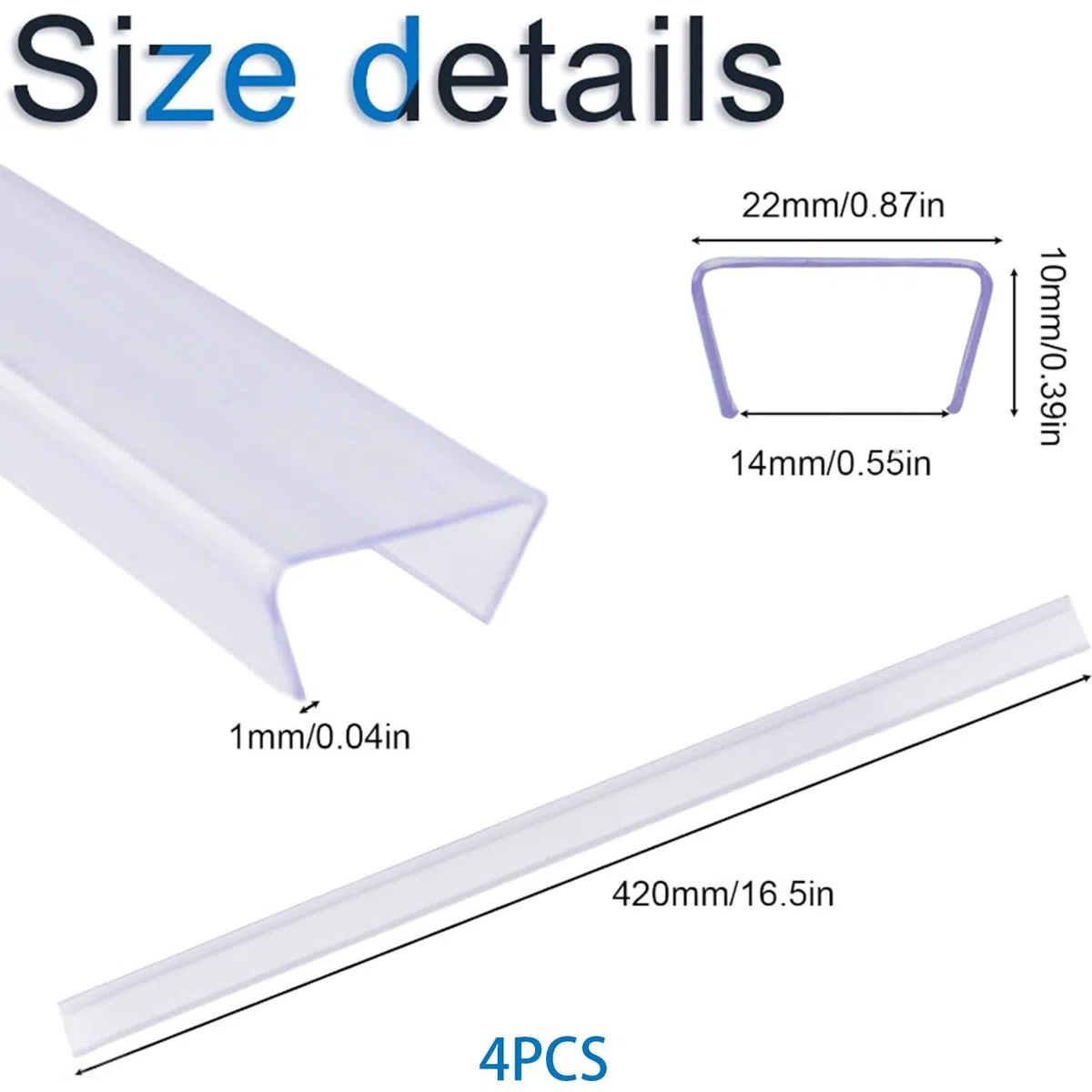 INCREWAY Protezioni antiscivolo per ante di armadietti, 4 pezzi, in plastica trasparente, per proteggere mobili da cucina, sgabelli, pedane e sedie da scheggiature, adatte per spessore di 18-20 mm
