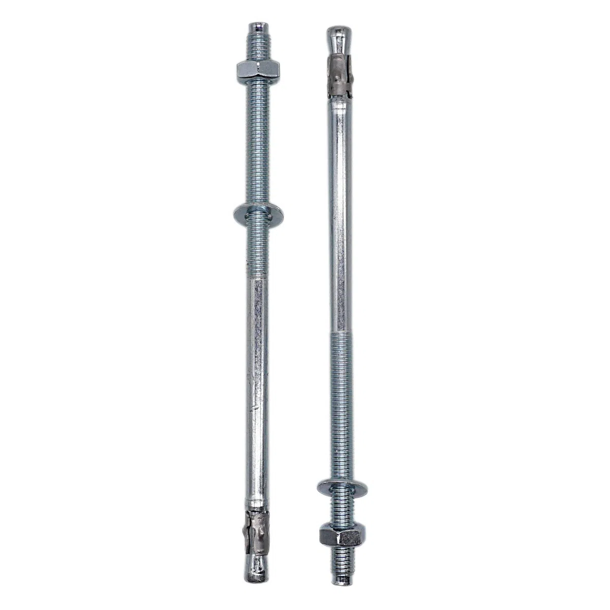 SKIR'CO Tasselli a cuneo zincati M8 x 250 mm, tasselli in metallo, bulloni di ancoraggio, bulloni di espansione per muratura e calcestruzzo (6 pezzi)