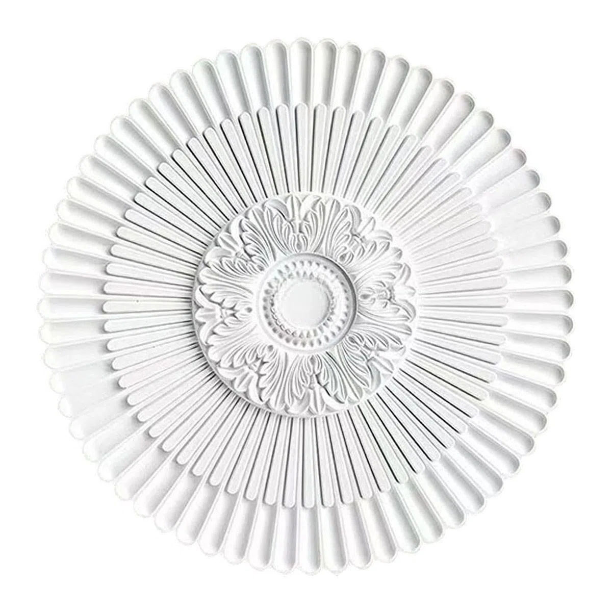 Rosone Da Soffitto, Placca Decorativa per Soffitto con Ornamenti Artistici E Facile Installazione per Interni, Diametro 40 cm