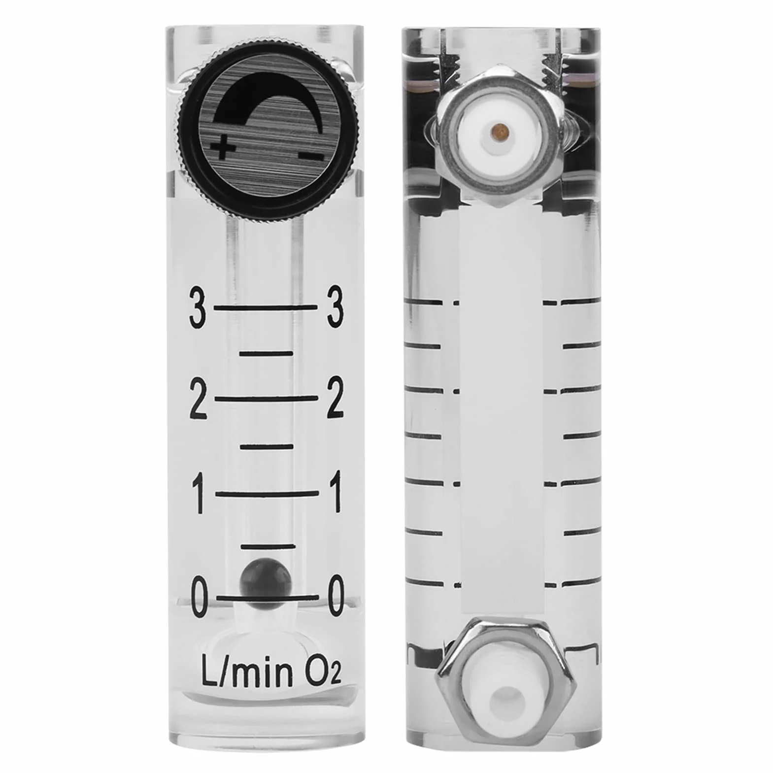 Misuratore di portata del gas con valvola di controllo per ossigeno/aria/gas 0-3LPM