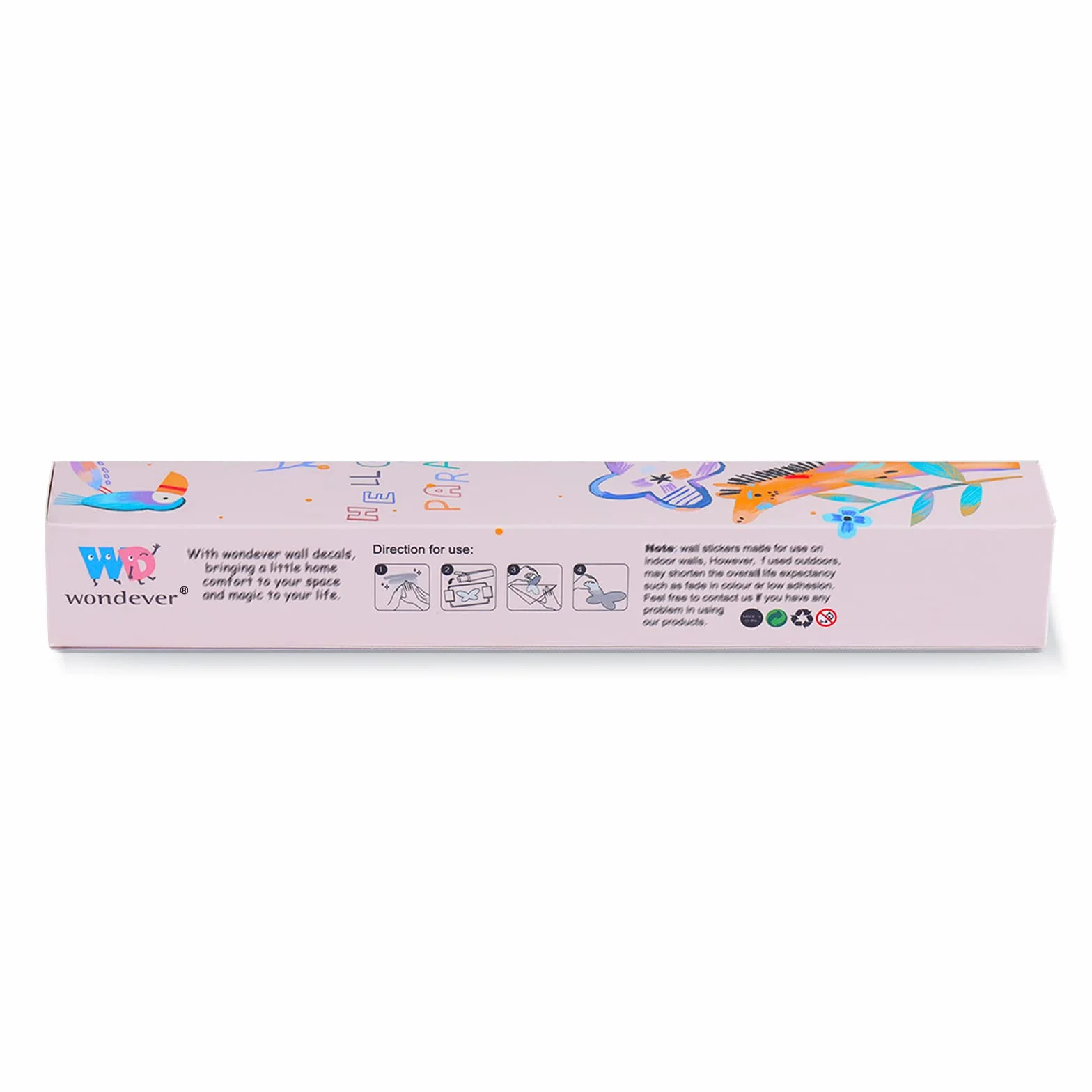 wondever Adesivi Murali Verde Erba Felce Sticker da Muro Pianta Verde Farfalle Baseboard Adesivi da Parete per Camera da Letto Soggiorno Corridoio