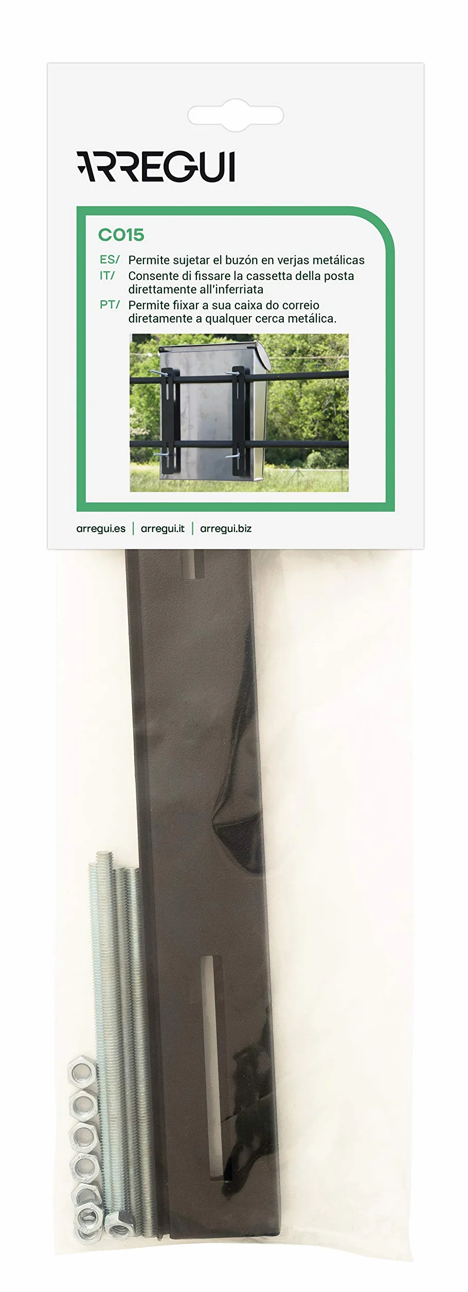 ARREGUI C-015 Kit di fissaggio per cassette postali su recinzioni o cancelli