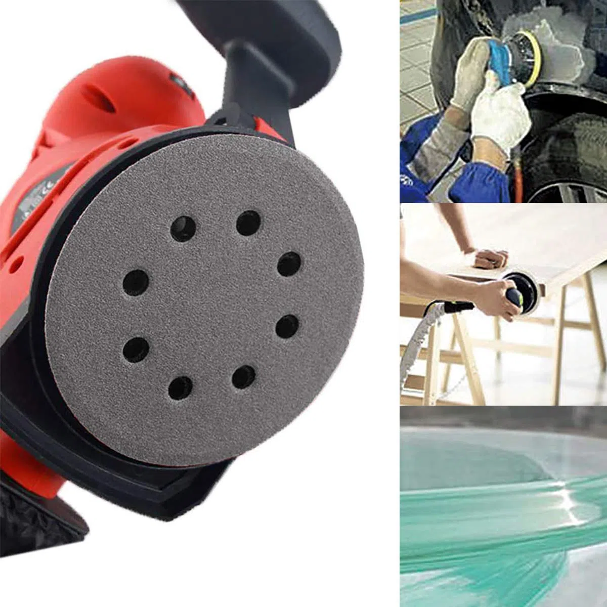 Dischi Abrasivi Akuoly 60 pezzi Carta Abrasiva 125 mm P400 P600 P800 P1000 P1500 P2000 per Levigatrice orbitale, 8 Fori