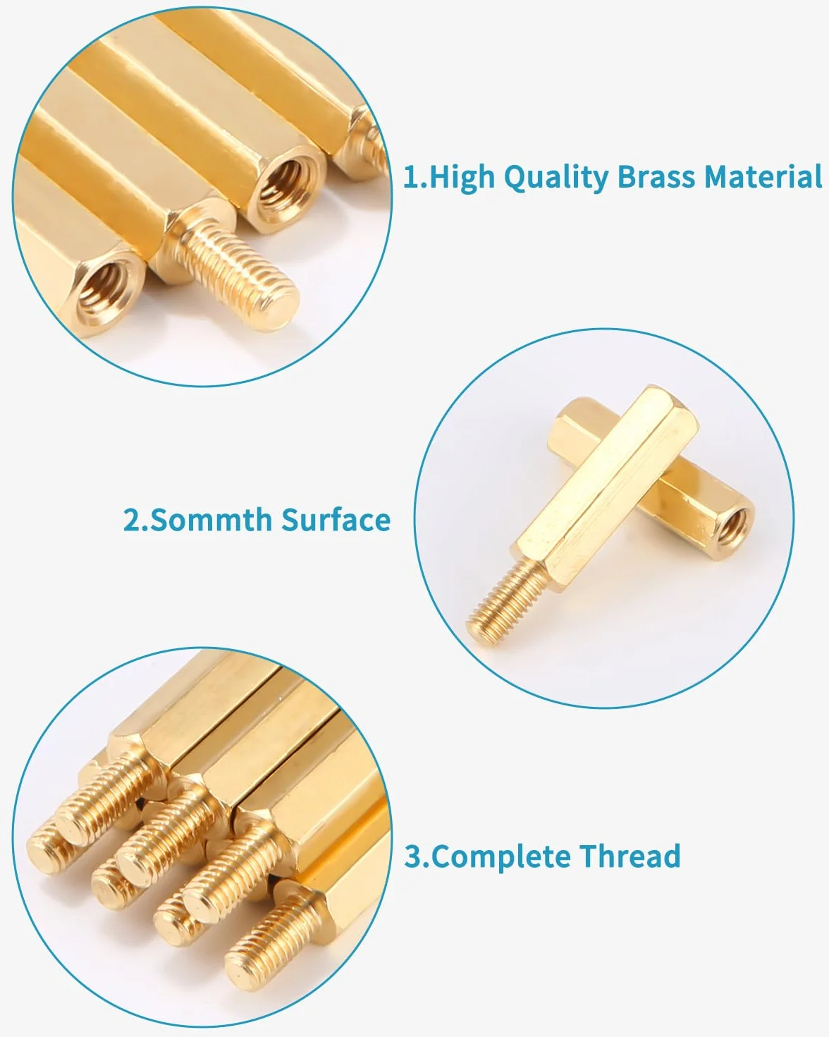 680 Pezzi M3 Ottone Maschio Femmina Esagonale Distanziale Vite Dado Filettato Pilastro PCB Scheda Madre Assortimento Kit