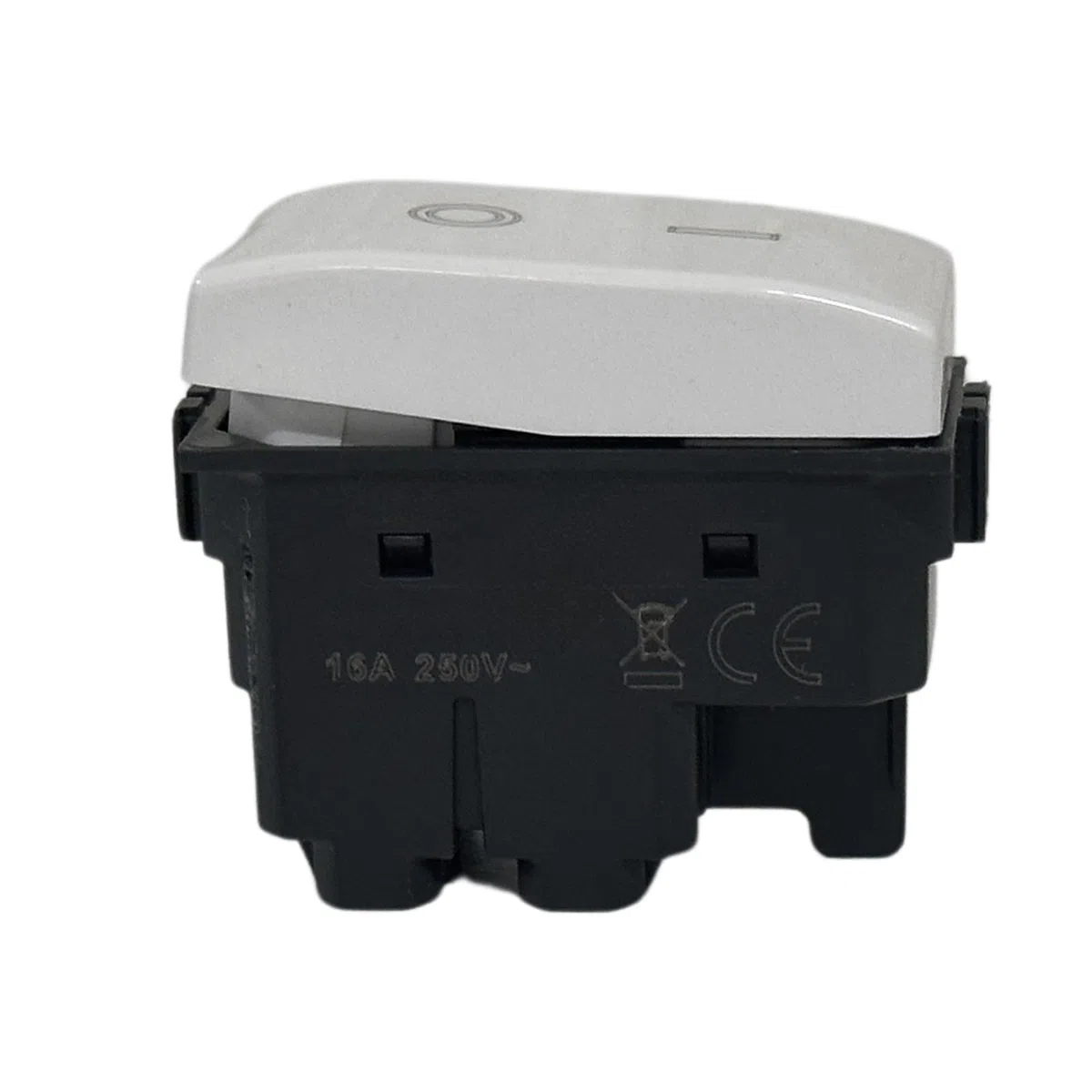 Set di 4 Pezzi Interruttore Bipolare 16A, 250V Compatibile Con Bticino MATIX BIANCO (Interruttore Bipolare 3003M, 4)