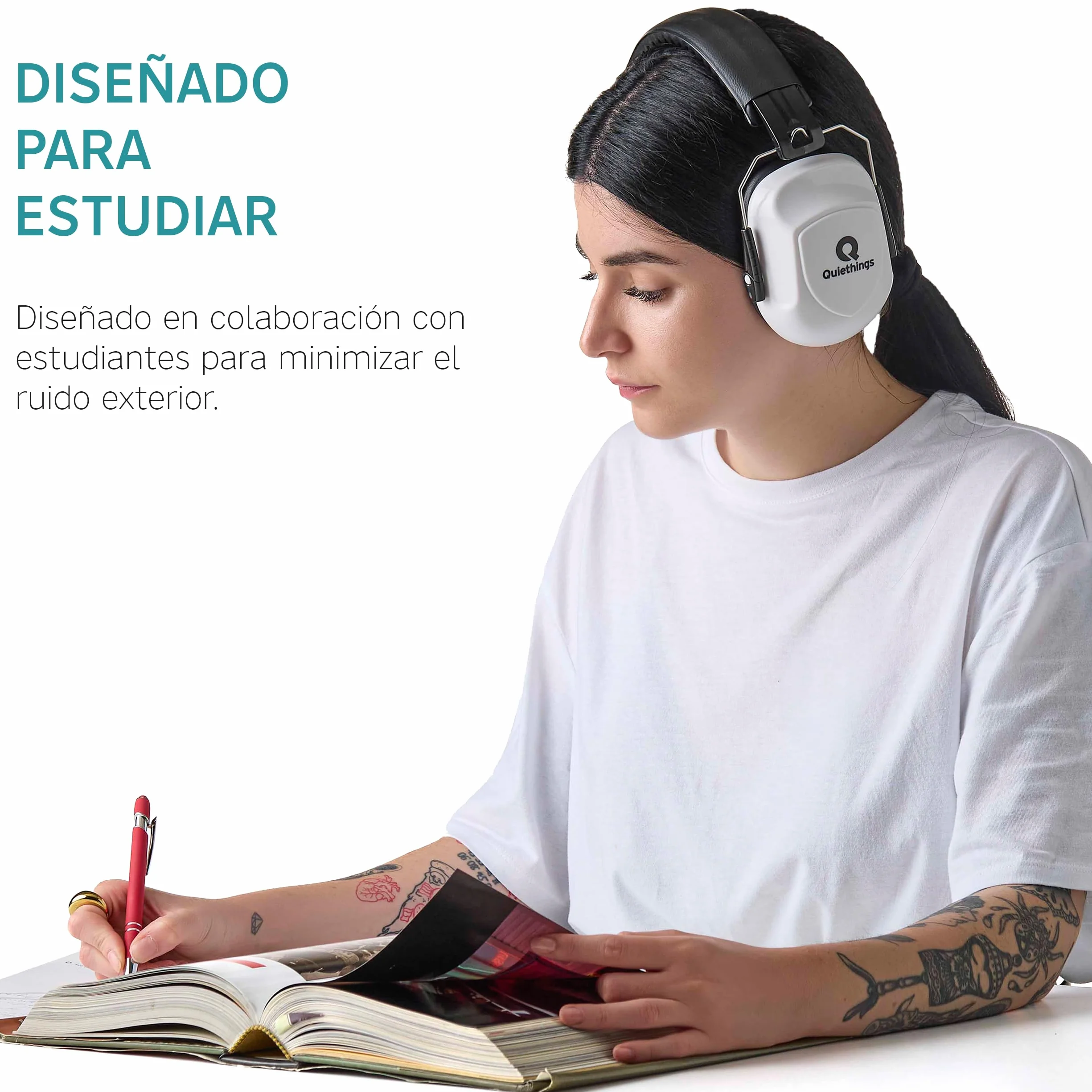 CASCO INSONORIZZAZIONE PER STUDIARE | Caschi Antirumore Adulti | Caschi Insonorizzati | Cuffie Isolanti Rumore Studiare | Caschi Antirumore Per Studiare | Studio, Concorsi, Autismo | 33dB