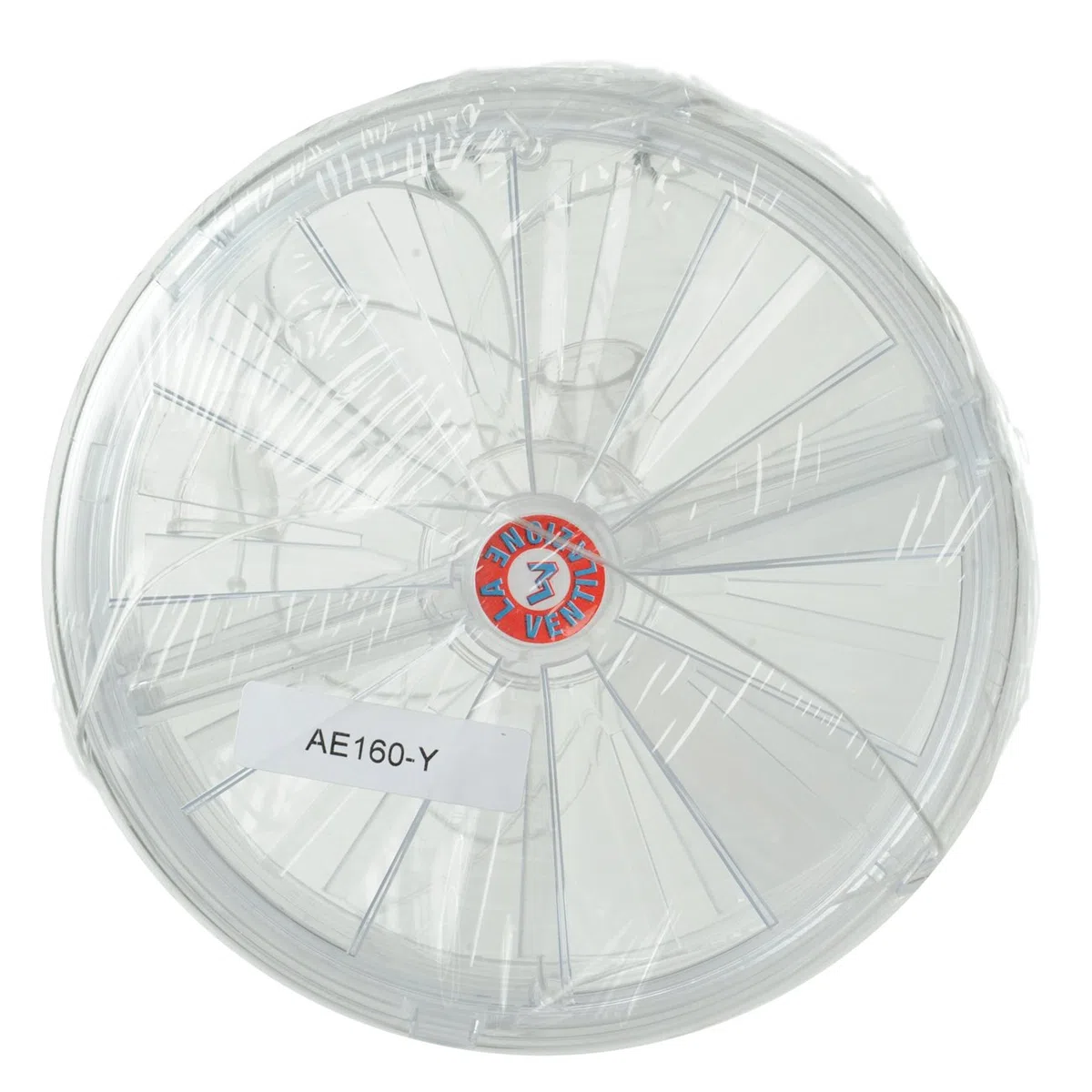 La Ventilazione AE160-Y Aeratore termico per finestre funicelle di apertura e chiusura aria, diametro 160 mm Spessore max 15mm, Trasparente Similvetro