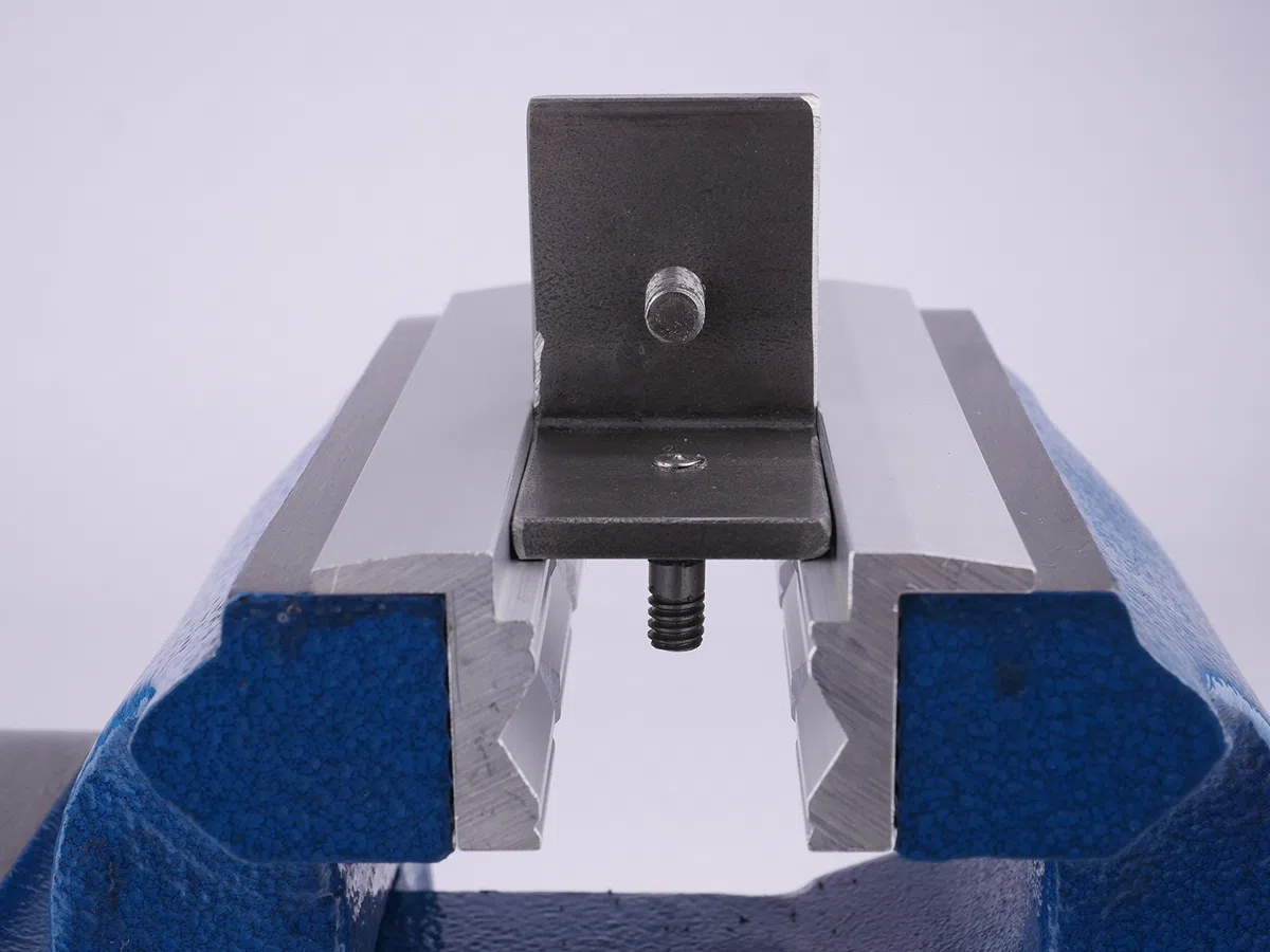 GSR Coppia ganasce in alluminio 100 mm per morsa – Con magnete e profilo a prisma – Protezione per morsa da banco per tubi e pezzi delicati